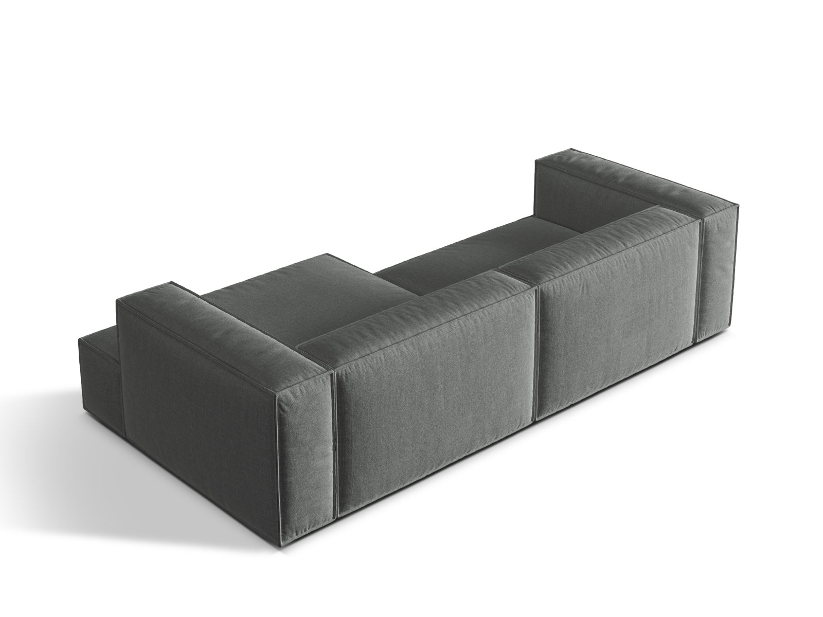 Nuria Modular Ecksofa rechts 4 Sitzer in Grey präsentiert im Onlineshop von KAQTU Design AG. Ecksofa rechts ist von Micadoni