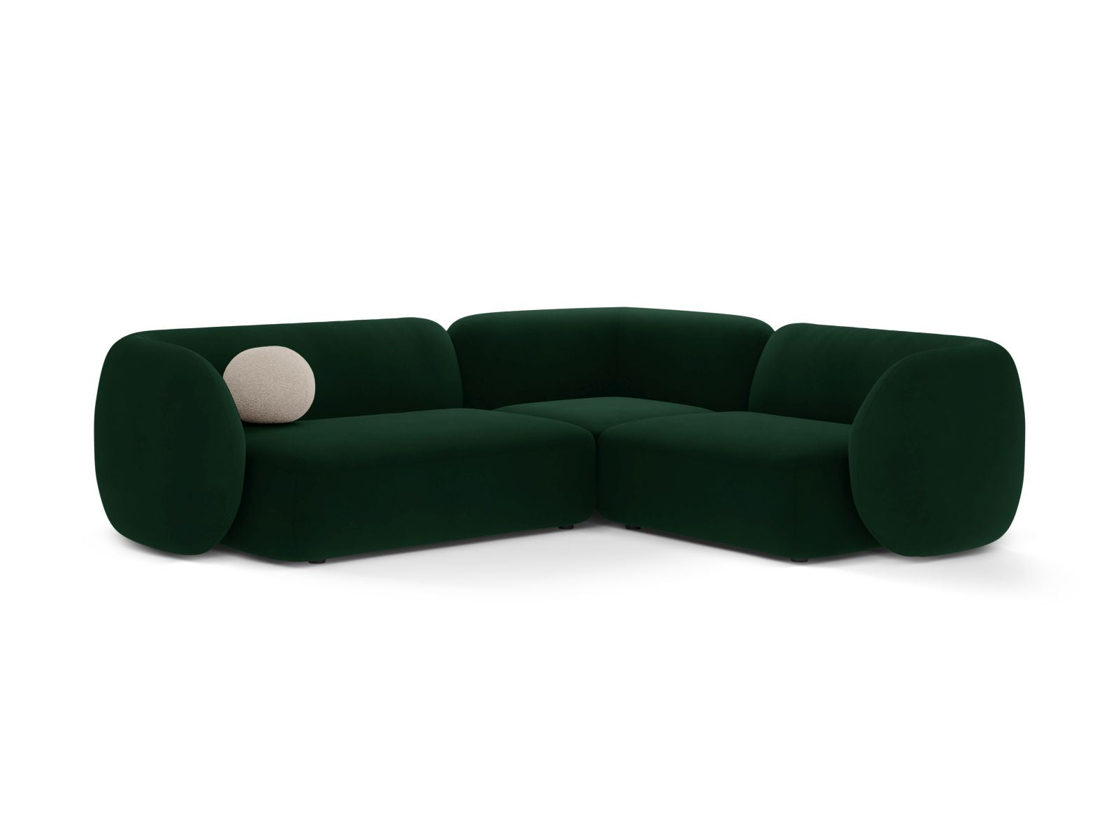 4-Sitzer Modular Ecksofa rechts Kate in Bottle Green-Salvador präsentiert im Onlineshop von KAQTU Design AG. Ecksofa rechts ist von Micadoni