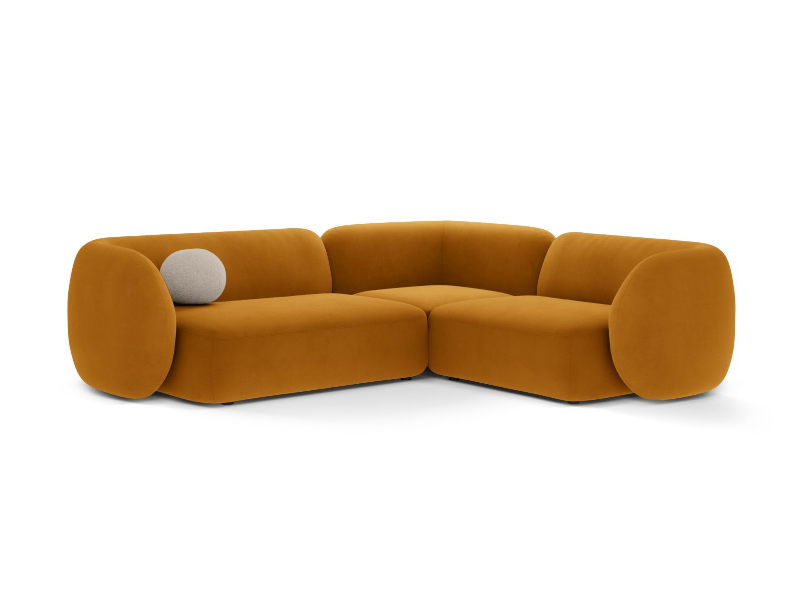 4-Sitzer Modular Ecksofa rechts Kate in Yellow-Salvador präsentiert im Onlineshop von KAQTU Design AG. Ecksofa rechts ist von Micadoni