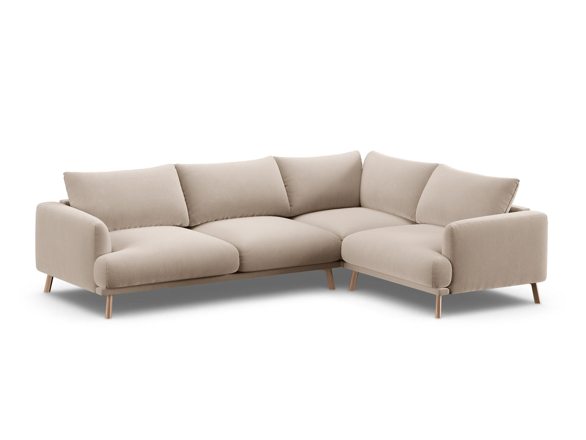 4-Sitzer Ecksofa rechts Naomi in Beige-Salvador präsentiert im Onlineshop von KAQTU Design AG. Ecksofa rechts ist von Micadoni