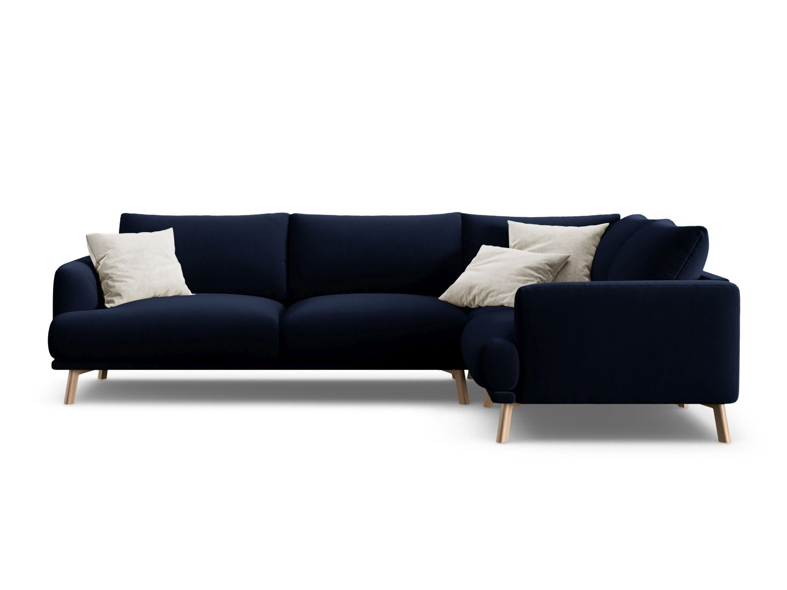 4-Sitzer Ecksofa rechts Naomi in Royal Blue-Salvador präsentiert im Onlineshop von KAQTU Design AG. Ecksofa rechts ist von Micadoni