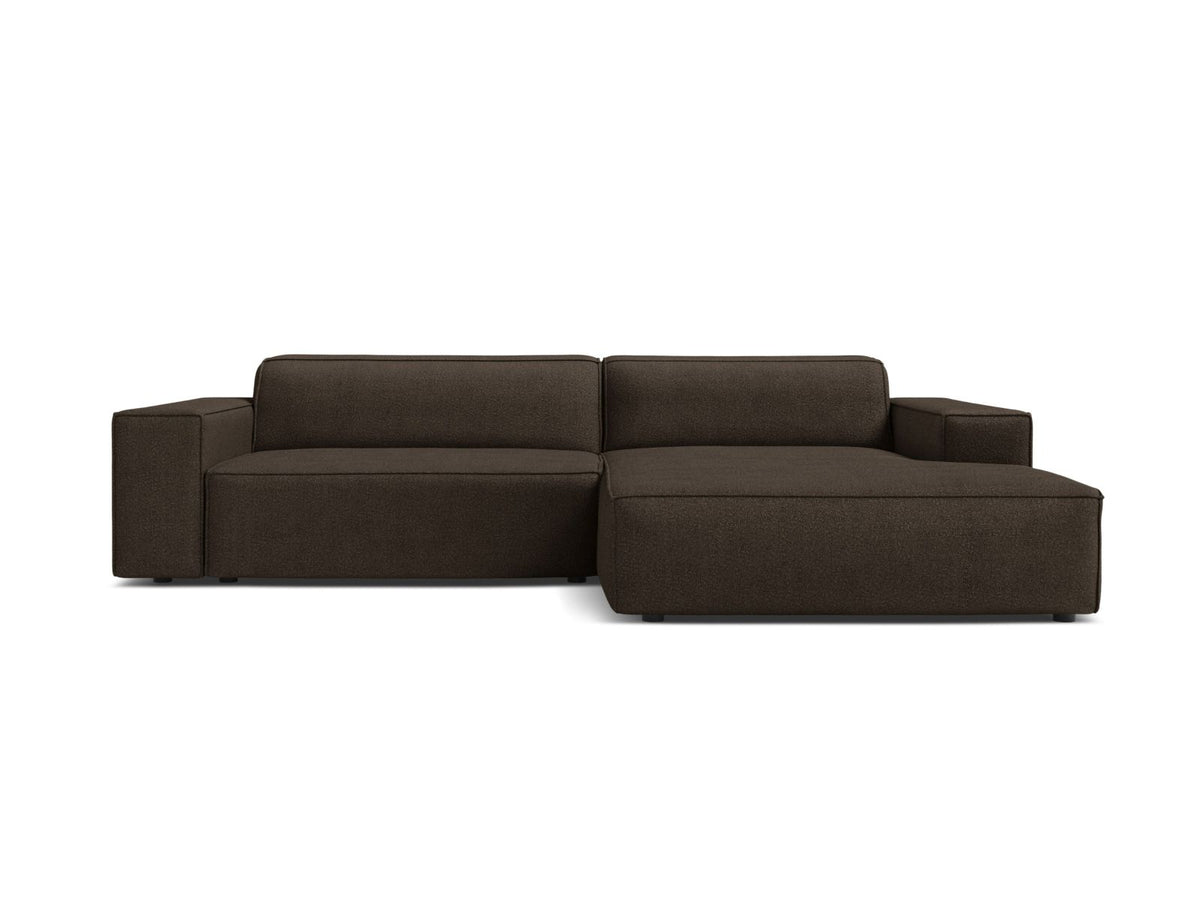 Jodie Boucle modulares Ecksofa rechts 3 Sitzer in Brown-Baloo präsentiert im Onlineshop von KAQTU Design AG. Ecksofa rechts ist von Micadoni