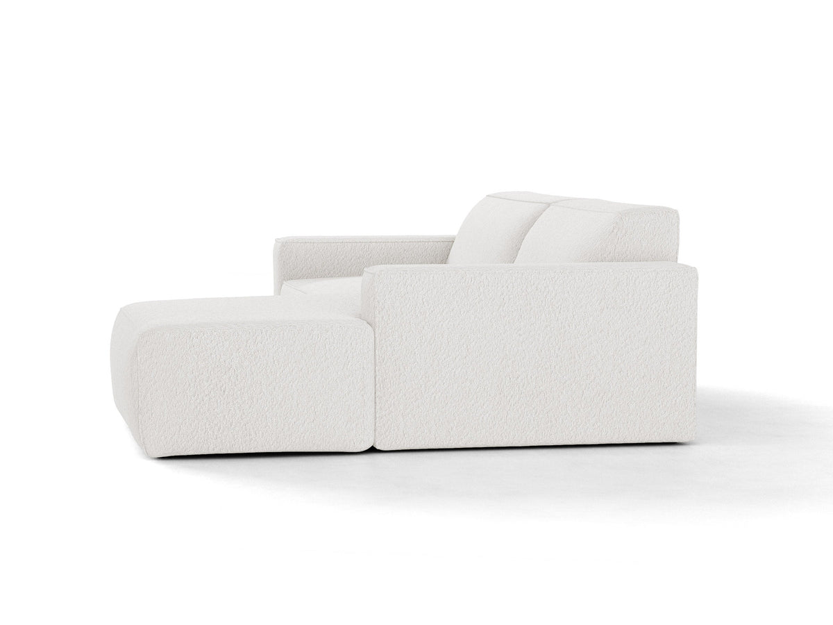 Jodie Boucle modulares Ecksofa rechts 3 Sitzer in White-Baloo präsentiert im Onlineshop von KAQTU Design AG. L-Sofa rechts ist von Micadoni
