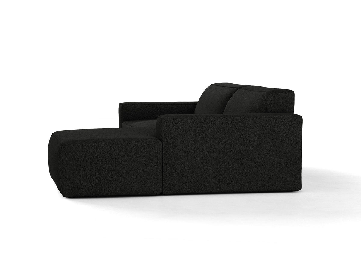 Jodie Boucle modulares Ecksofa rechts 3 Sitzer in Black-Baloo präsentiert im Onlineshop von KAQTU Design AG. L-Sofa rechts ist von Micadoni