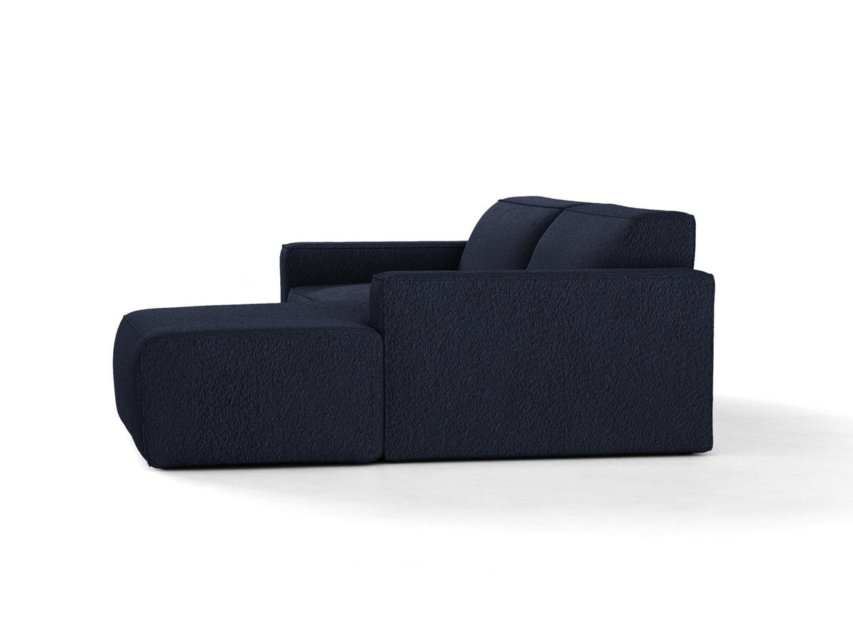 Jodie Boucle modulares Ecksofa rechts 3 Sitzer in Dark Blue-Baloo präsentiert im Onlineshop von KAQTU Design AG. L-Sofa rechts ist von Micadoni