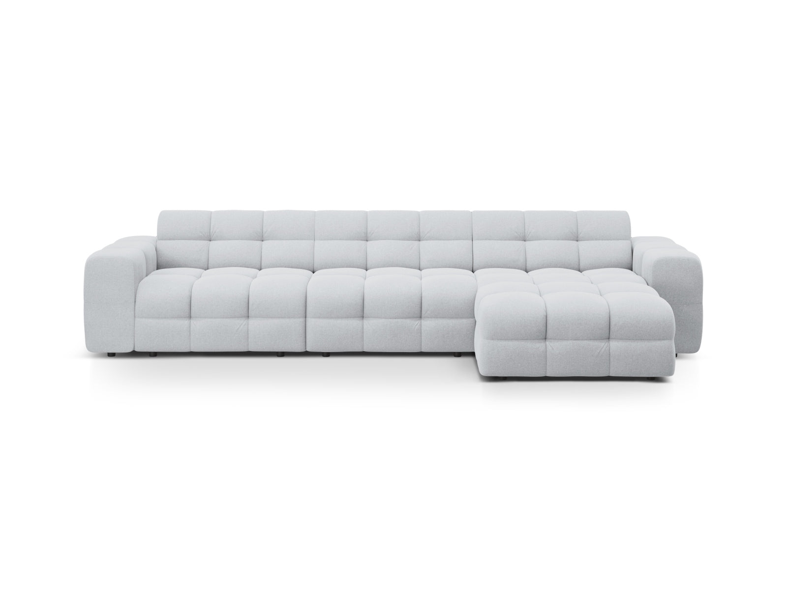 Kendal Ecksofa rechts 5 Sitzer in Light Grey-Ottawa präsentiert im Onlineshop von KAQTU Design AG. L-Sofa rechts ist von Micadoni