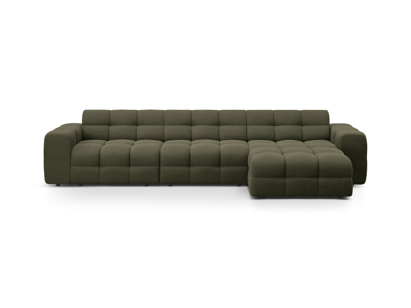 Kendal Ecksofa rechts 5 Sitzer in Amazon Green-Ottawa präsentiert im Onlineshop von KAQTU Design AG. L-Sofa rechts ist von Micadoni
