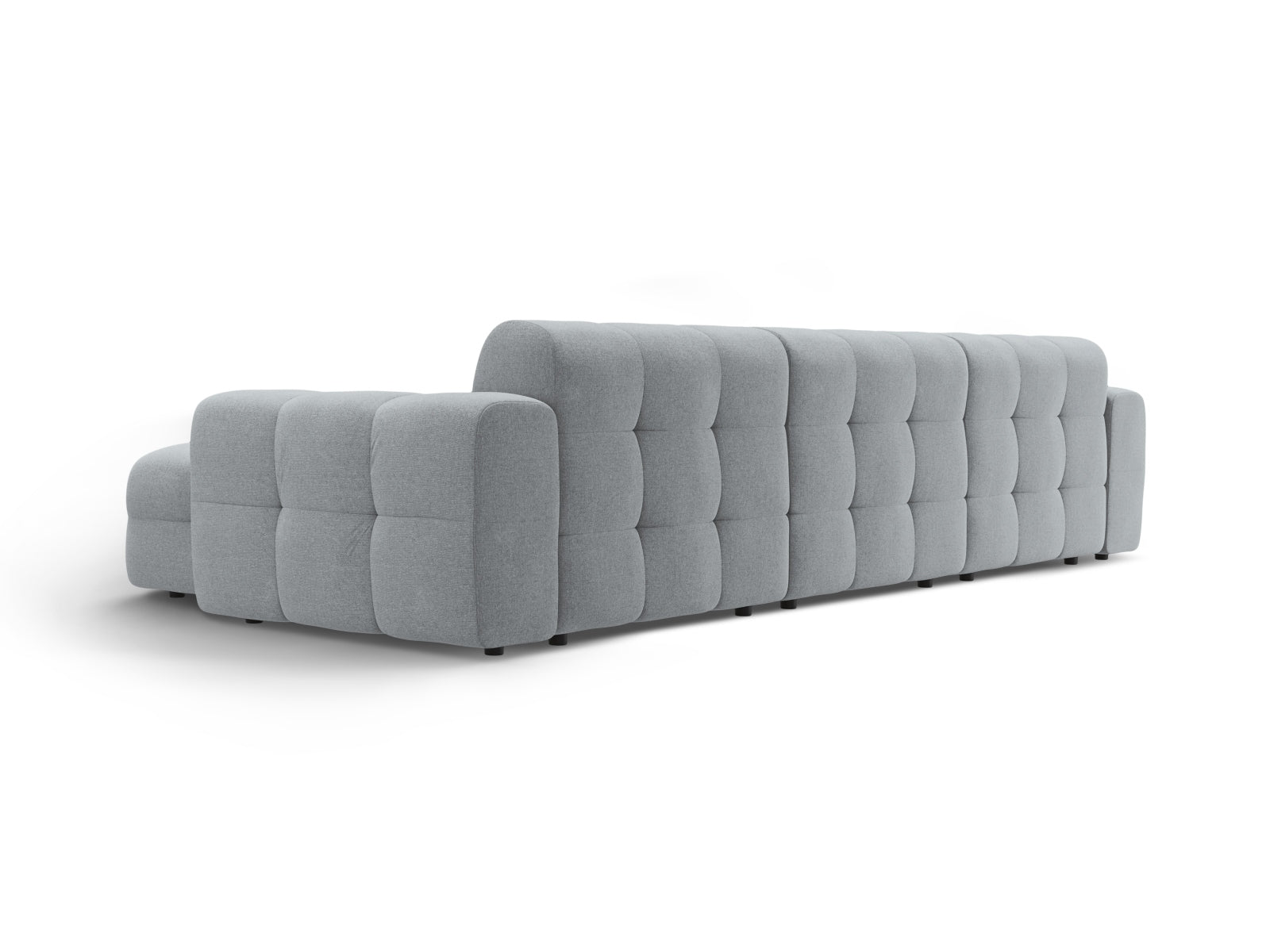 Stylisches Kendal Ecksofa rechts, 5-Sitzer in Platinum-Ottawa, ideal für stilvolle Wohnräume und höchsten Komfort von Micadoni.