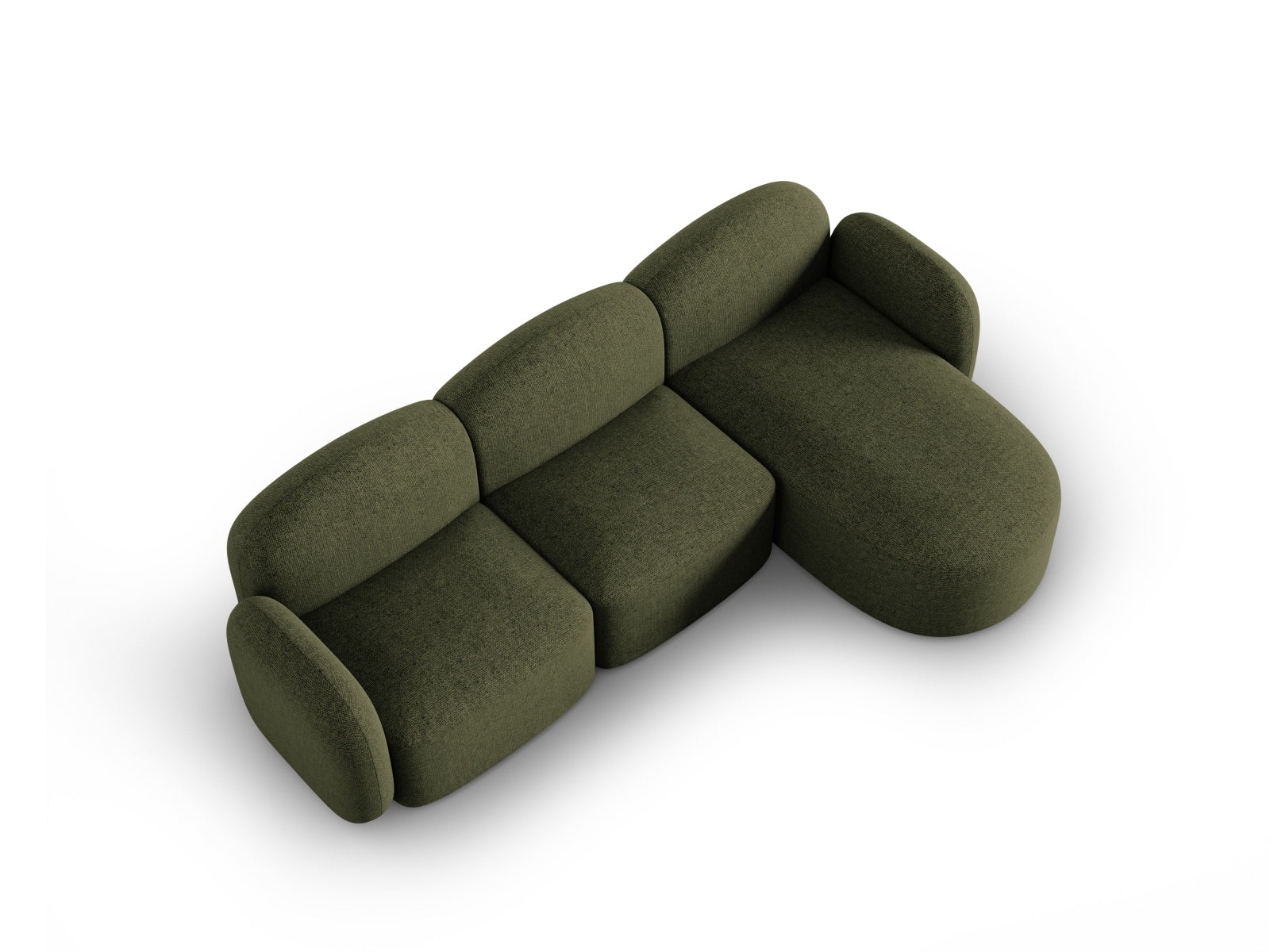 Entdecken Sie das stilvolle Blair Ecksofa rechts 4 Sitzer von Micadoni. Luxuriöser Velours, zeitgemässes Design und unvergleichlicher Komfort für Ihr Wohnzimmer.
