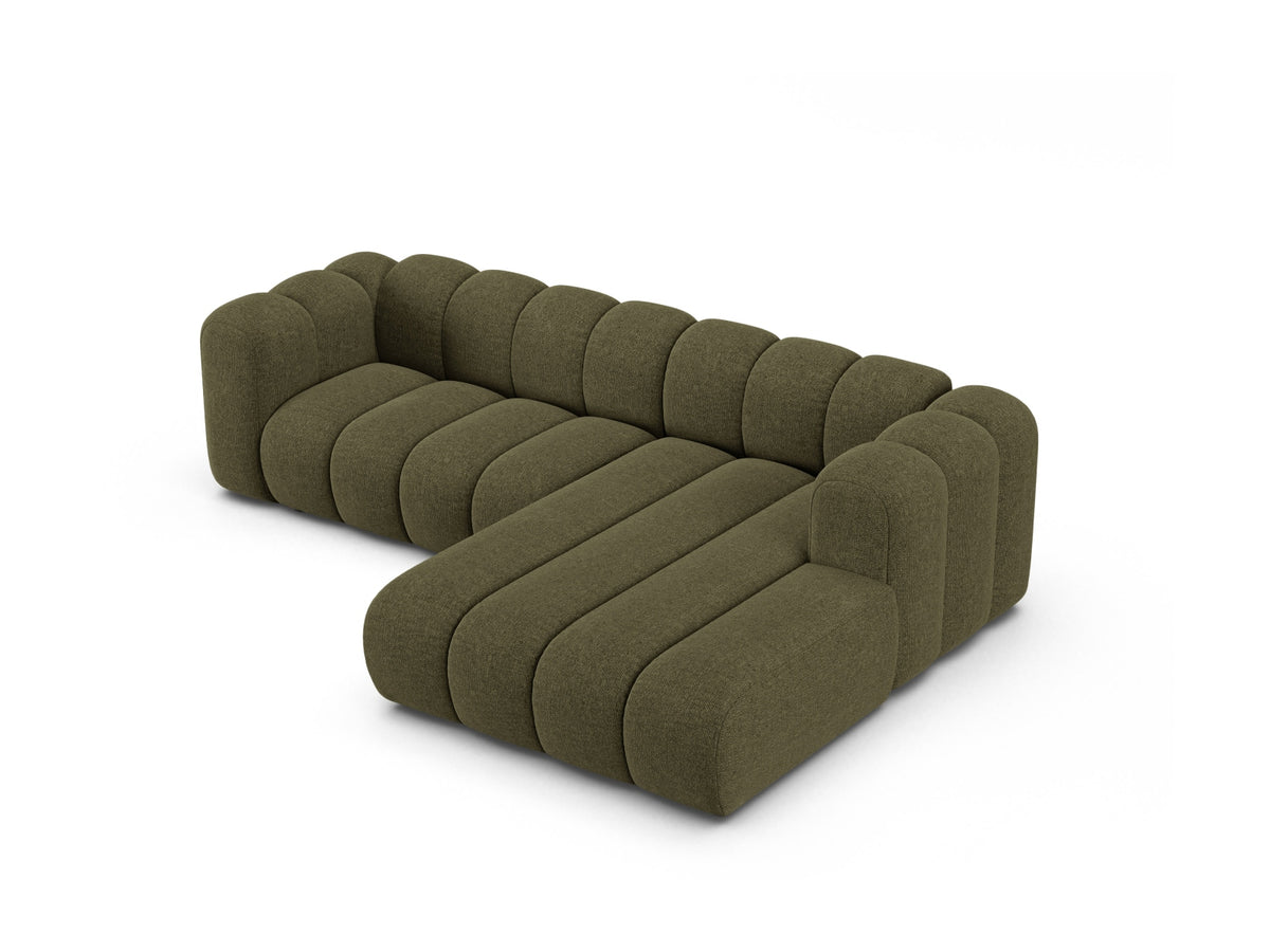 Lupine Modular Ecksofa rechts 4 Sitzer in Green-Eden präsentiert im Onlineshop von KAQTU Design AG. Ecksofa rechts ist von Micadoni