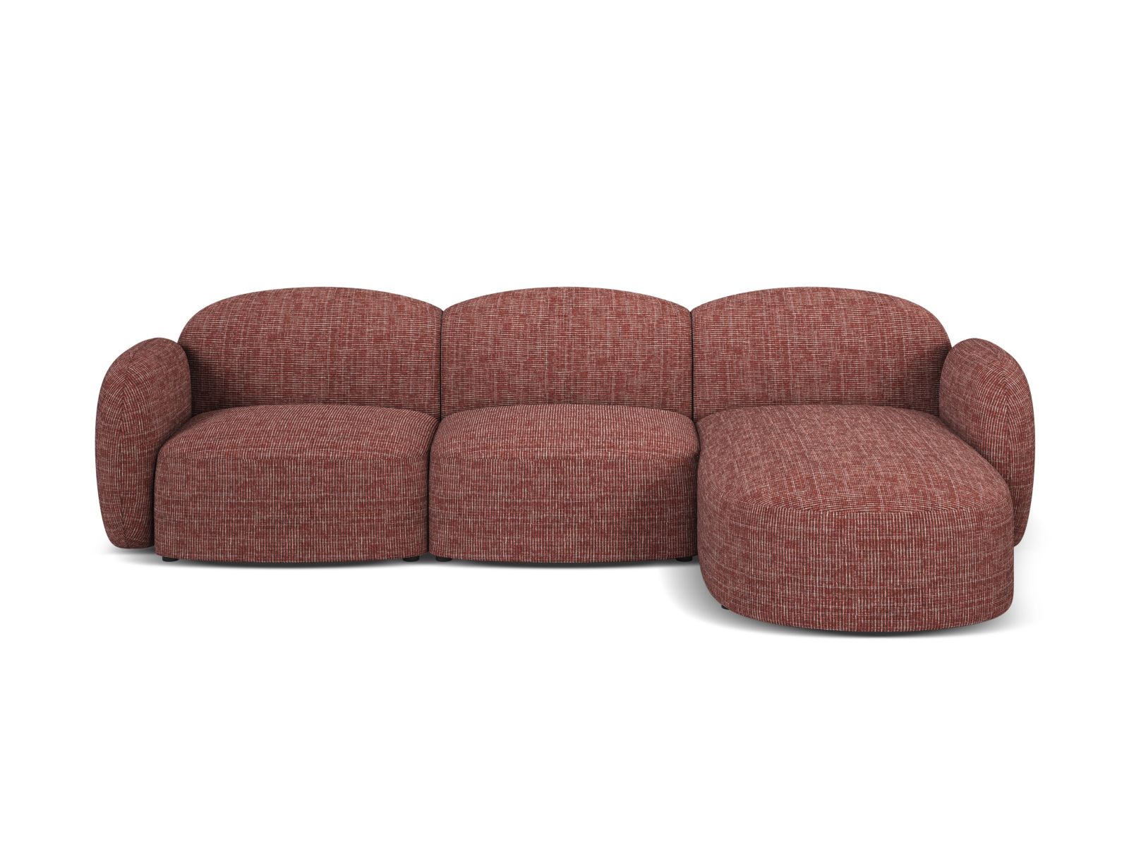 4-Sitzer Ecksofa rechts Blair in Red-Baltimore präsentiert im Onlineshop von KAQTU Design AG. Ecksofa rechts ist von Micadoni