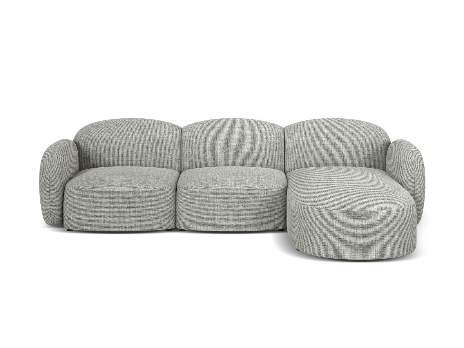 4-Sitzer Ecksofa rechts Blair in Warm grey-Baltimore präsentiert im Onlineshop von KAQTU Design AG. Ecksofa rechts ist von Micadoni