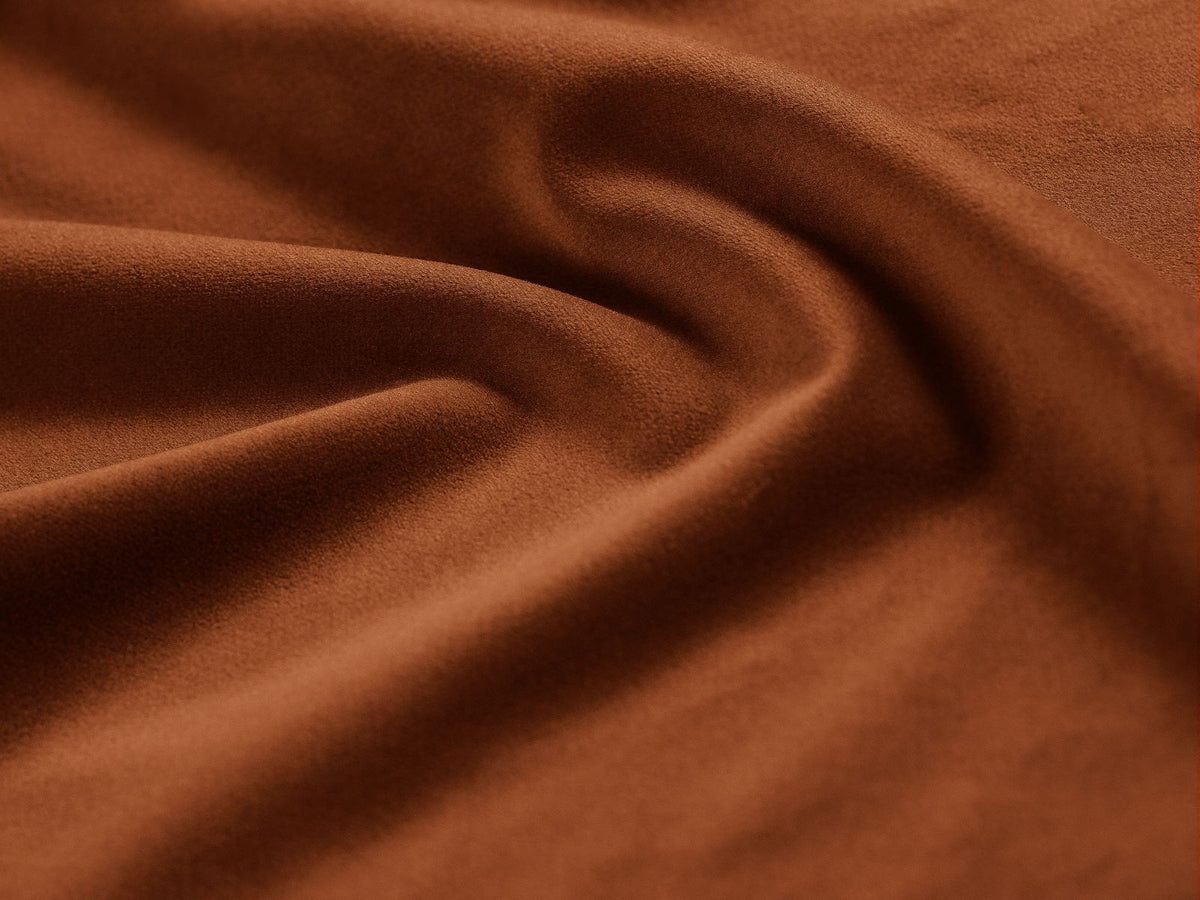 Jodie Velour modulares Ecksofa rechts 3 Sitzer in Terracotta-Bluvel präsentiert im Onlineshop von KAQTU Design AG. Ecksofa rechts ist von Micadoni