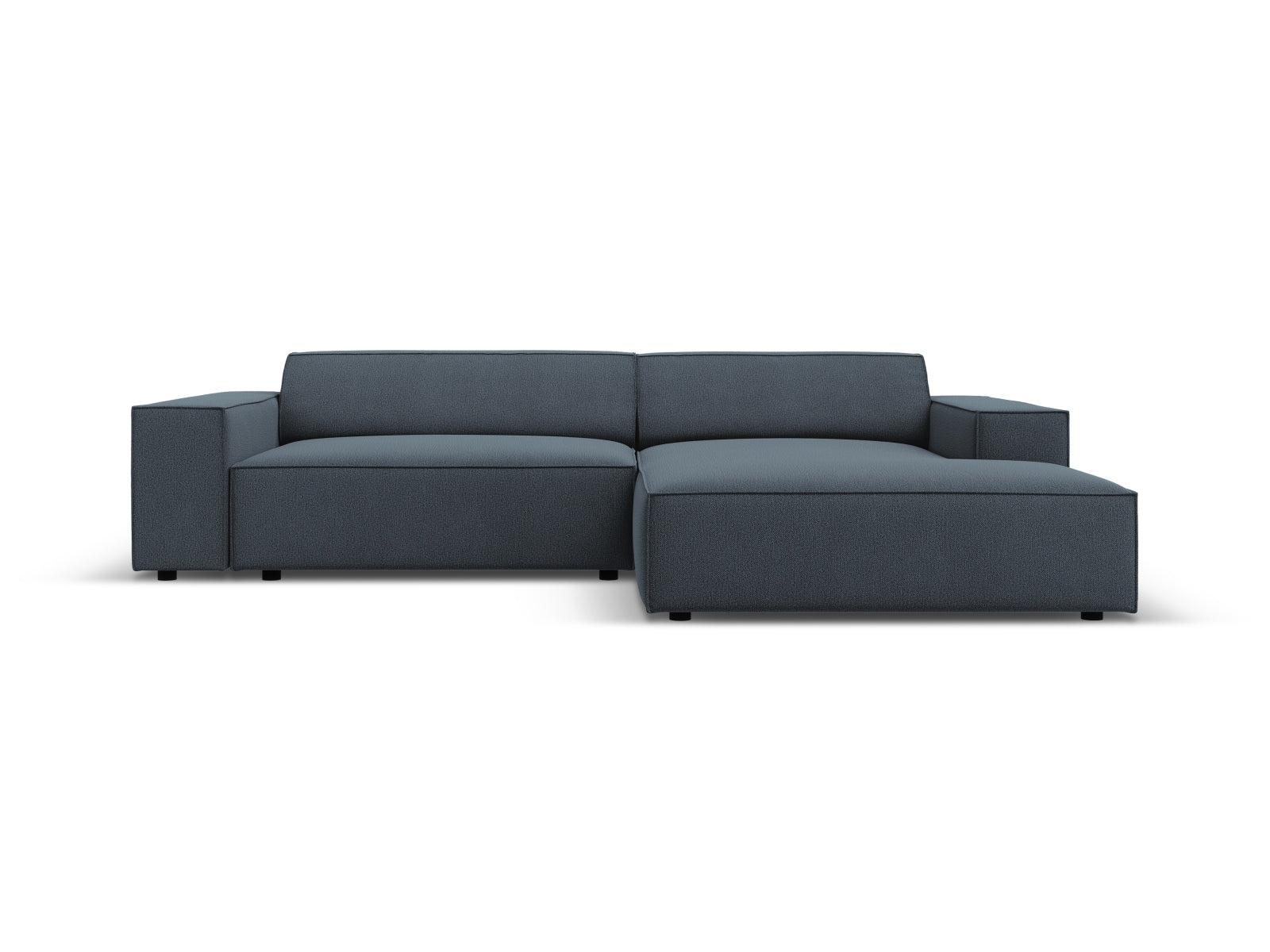 Jodie Modulares Ecksofa rechts 3 Sitzer in Blue-Megan präsentiert im Onlineshop von KAQTU Design AG. L-Sofa rechts ist von Micadoni