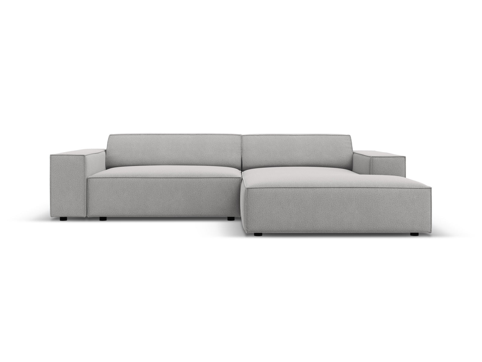 Jodie Modulares Ecksofa rechts 3 Sitzer in Light Grey-Megan präsentiert im Onlineshop von KAQTU Design AG. L-Sofa rechts ist von Micadoni