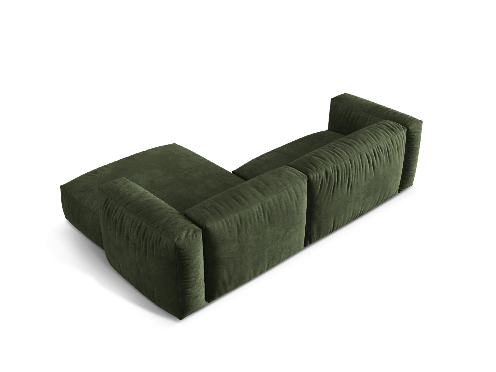 Martina Modulares Ecksofa rechts 2 Sitzer in Green präsentiert im Onlineshop von KAQTU Design AG. Ecksofa rechts ist von Micadoni