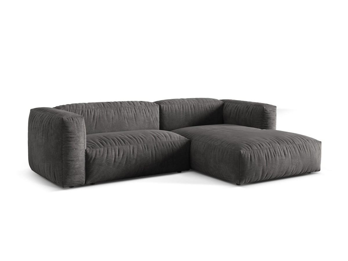 Martina Modulares Ecksofa rechts 2 Sitzer in Grey-Vogue präsentiert im Onlineshop von KAQTU Design AG. L-Sofa rechts ist von Micadoni