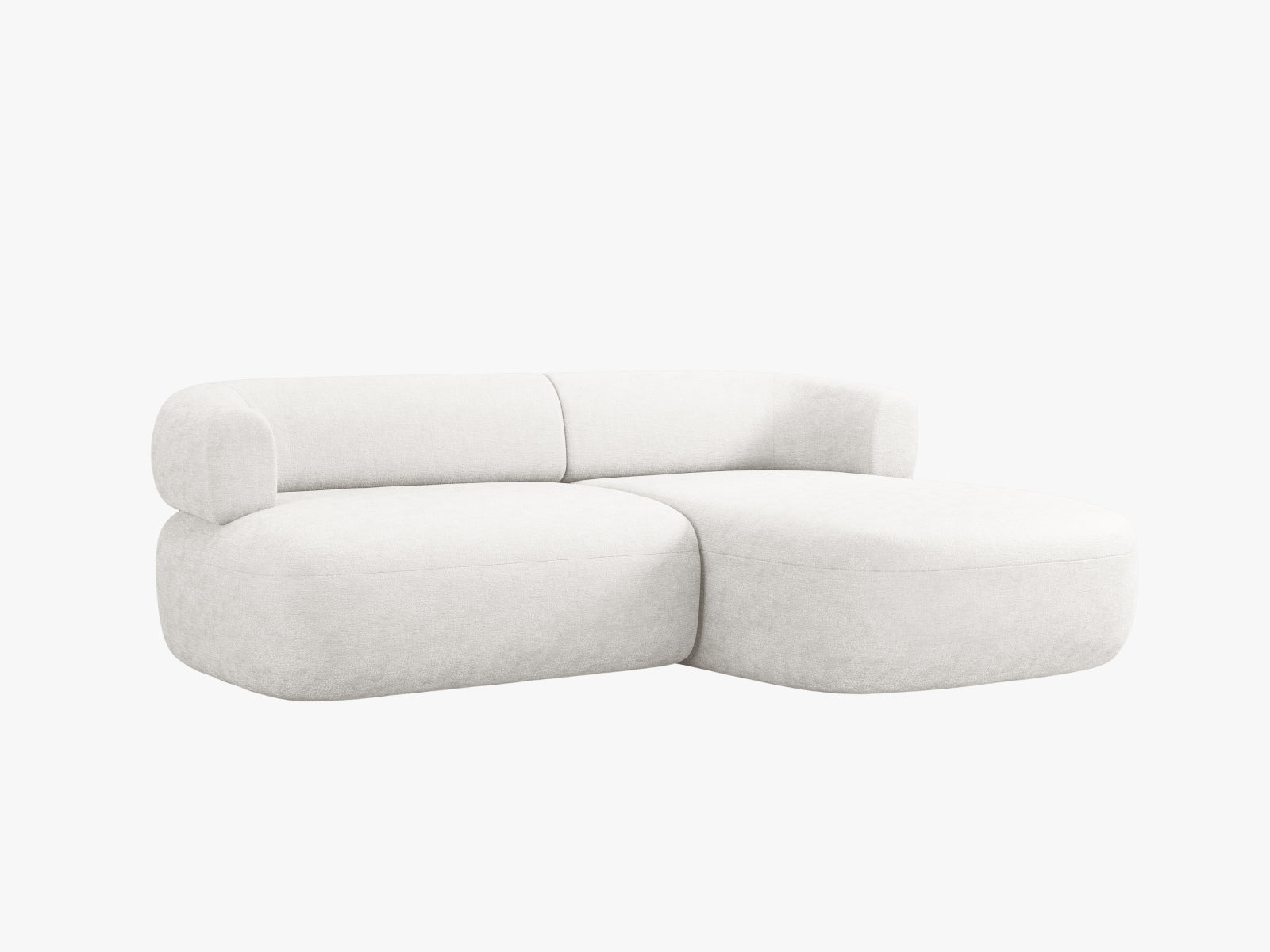 Jenny Ecksofa rechts 5 Sitzer in Light Beige präsentiert im Onlineshop von KAQTU Design AG. Ecksofa rechts ist von Micadoni