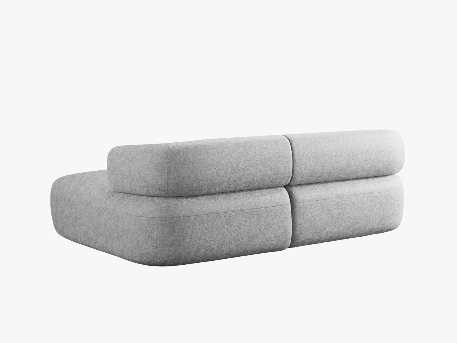 Jenny Ecksofa rechts 5 Sitzer in Silver präsentiert im Onlineshop von KAQTU Design AG. Ecksofa rechts ist von Micadoni