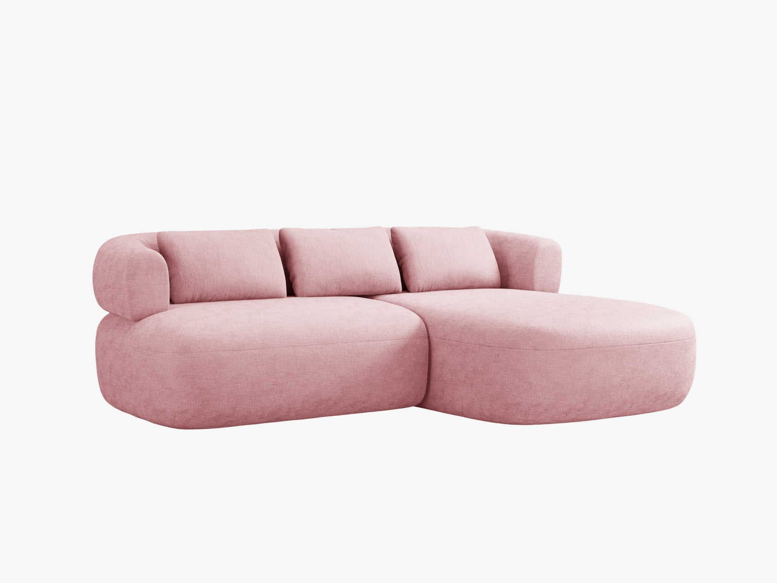 Jenny Ecksofa rechts 5 Sitzer in Pink präsentiert im Onlineshop von KAQTU Design AG. Ecksofa rechts ist von Micadoni