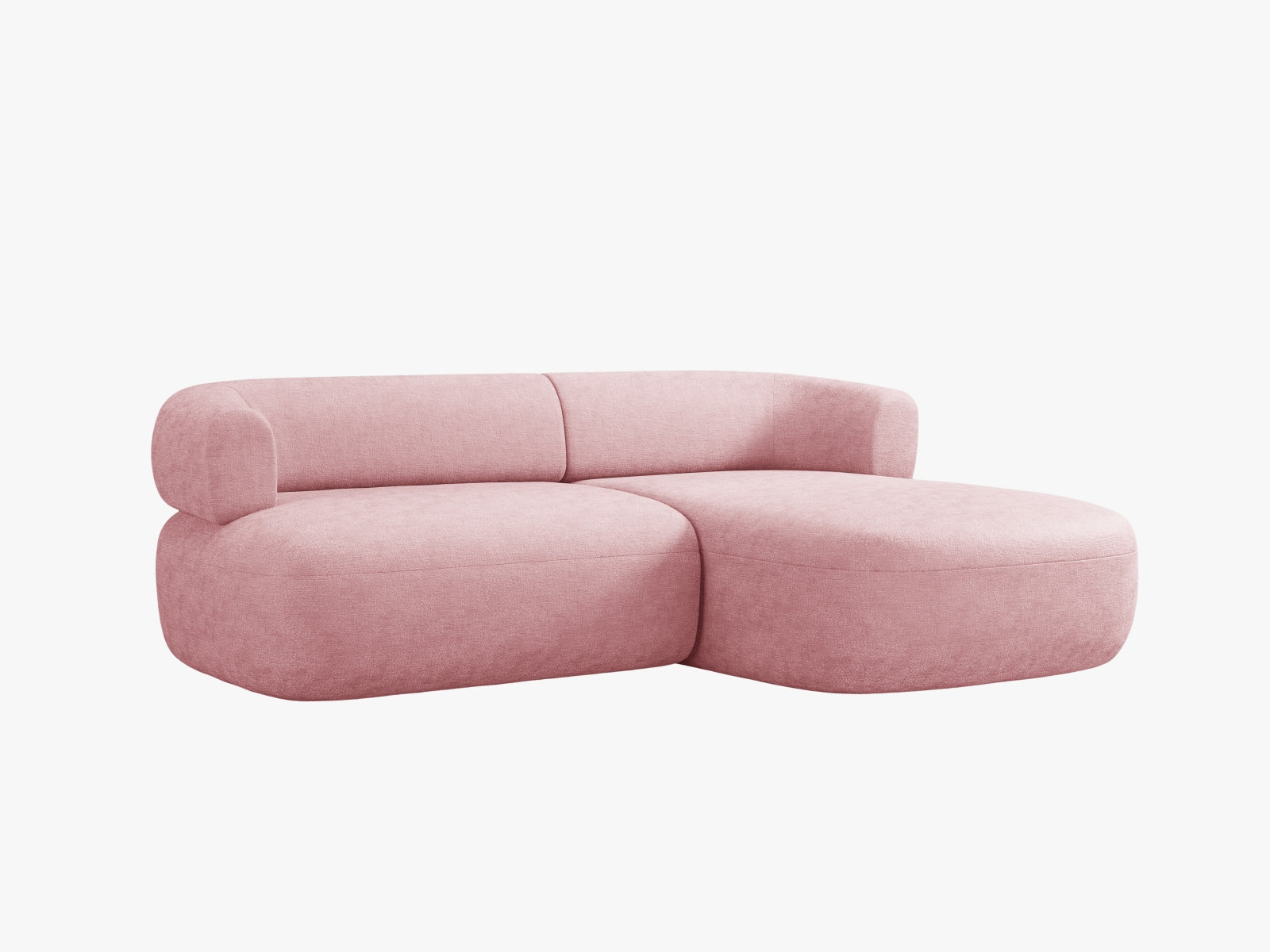 Jenny Ecksofa rechts 5 Sitzer in Pink präsentiert im Onlineshop von KAQTU Design AG. Ecksofa rechts ist von Micadoni