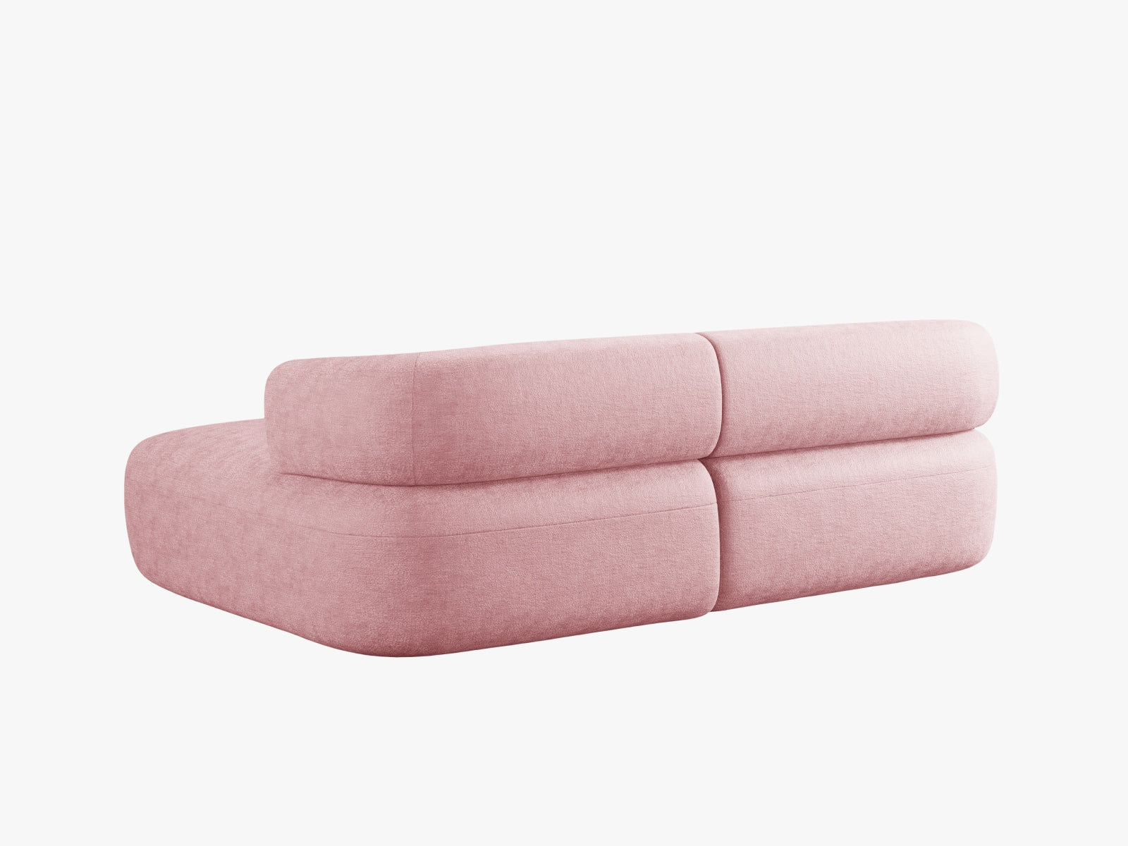Jenny Ecksofa rechts 5 Sitzer in Pink präsentiert im Onlineshop von KAQTU Design AG. Ecksofa rechts ist von Micadoni