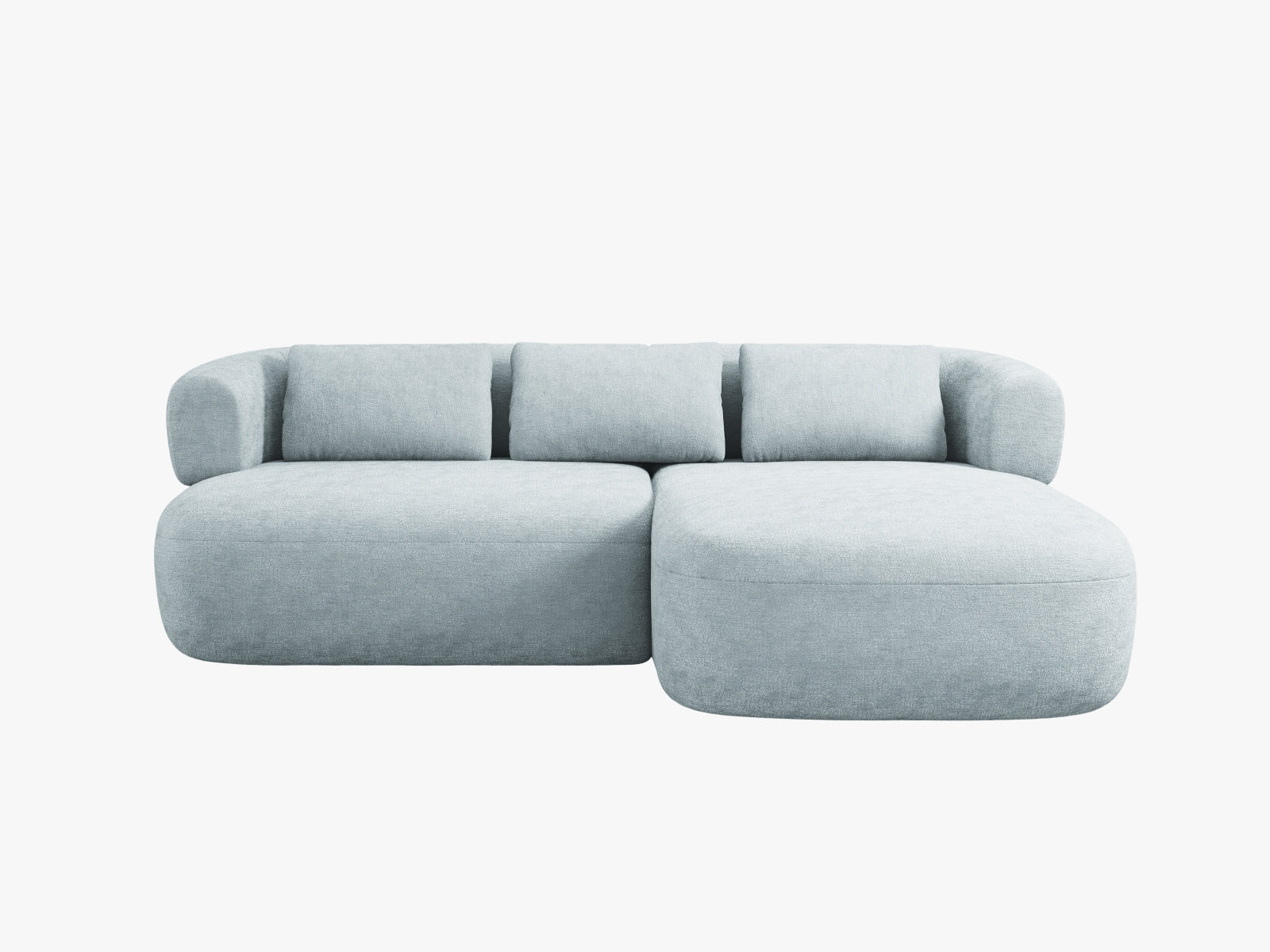 Jenny Ecksofa rechts 5 Sitzer in Light Blue präsentiert im Onlineshop von KAQTU Design AG. Ecksofa rechts ist von Micadoni