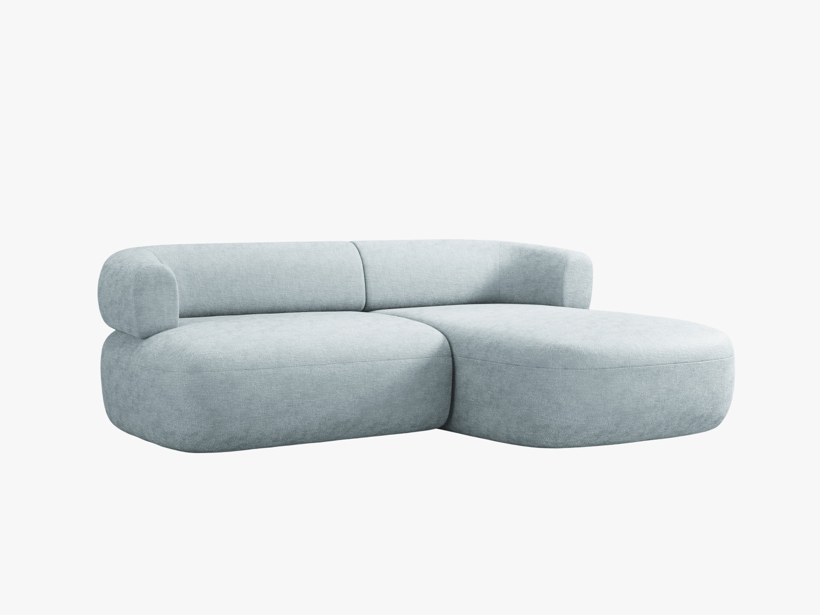 Jenny Ecksofa rechts 5 Sitzer in Light Blue präsentiert im Onlineshop von KAQTU Design AG. Ecksofa rechts ist von Micadoni