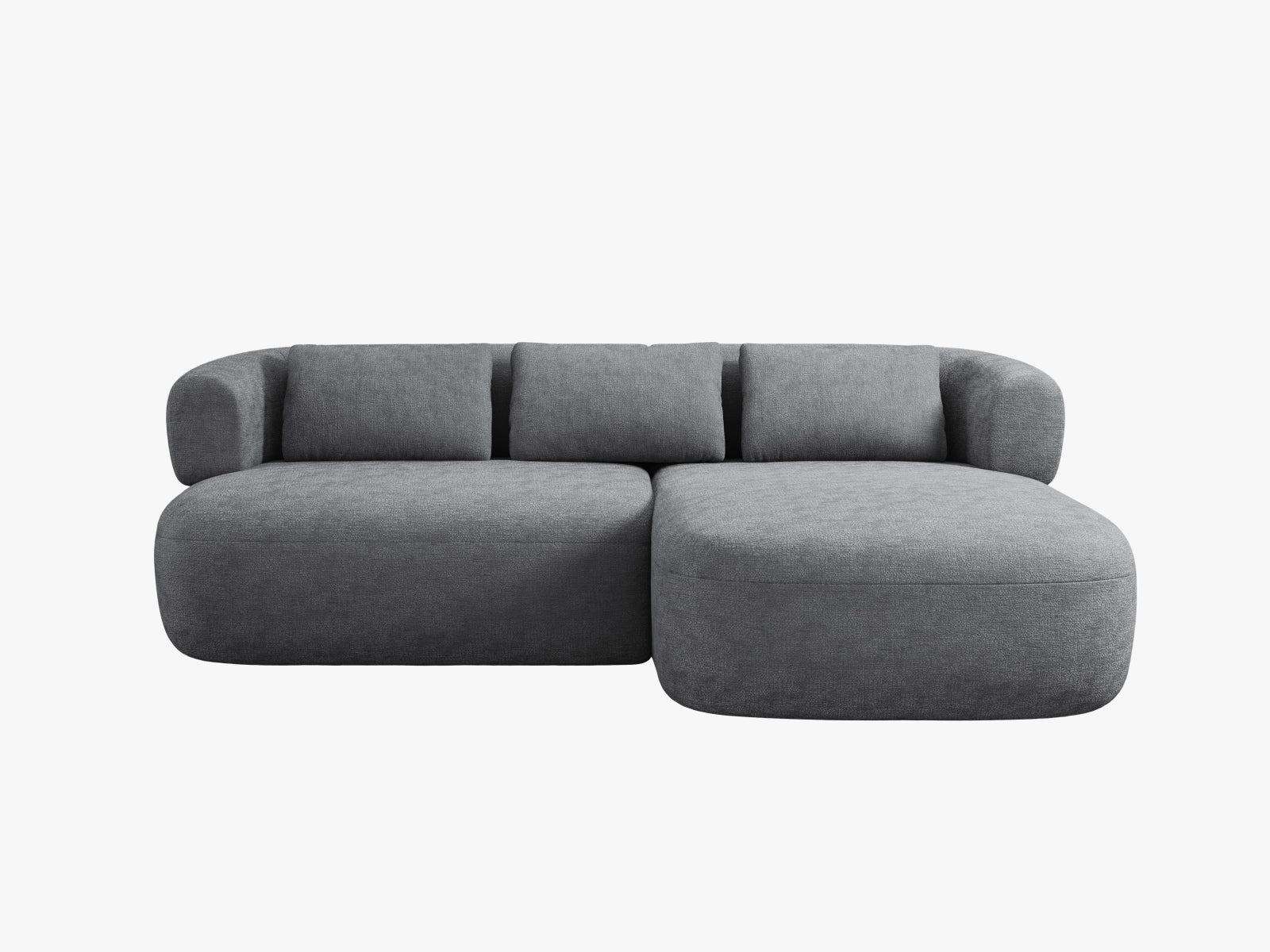 Jenny Ecksofa rechts 5 Sitzer in Dark Grey präsentiert im Onlineshop von KAQTU Design AG. Ecksofa rechts ist von Micadoni
