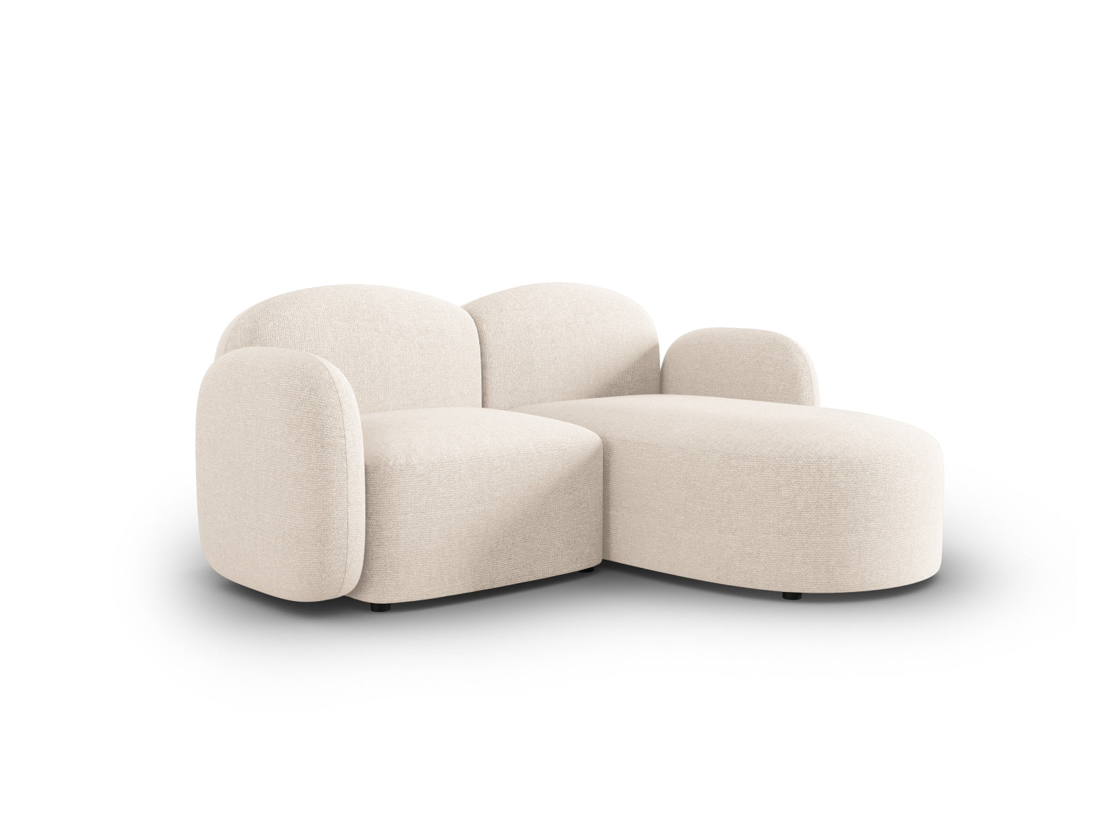 Blair Ecksofa rechts 3 Sitzer in Light Beige Melange präsentiert im Onlineshop von KAQTU Design AG. Ecksofa rechts ist von Micadoni