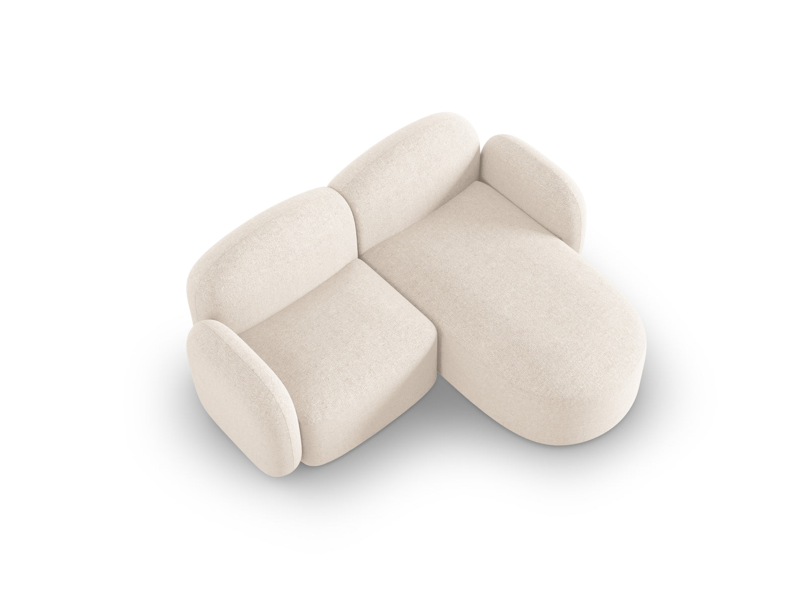 Blair Ecksofa rechts 3 Sitzer in Light Beige Melange präsentiert im Onlineshop von KAQTU Design AG. Ecksofa rechts ist von Micadoni