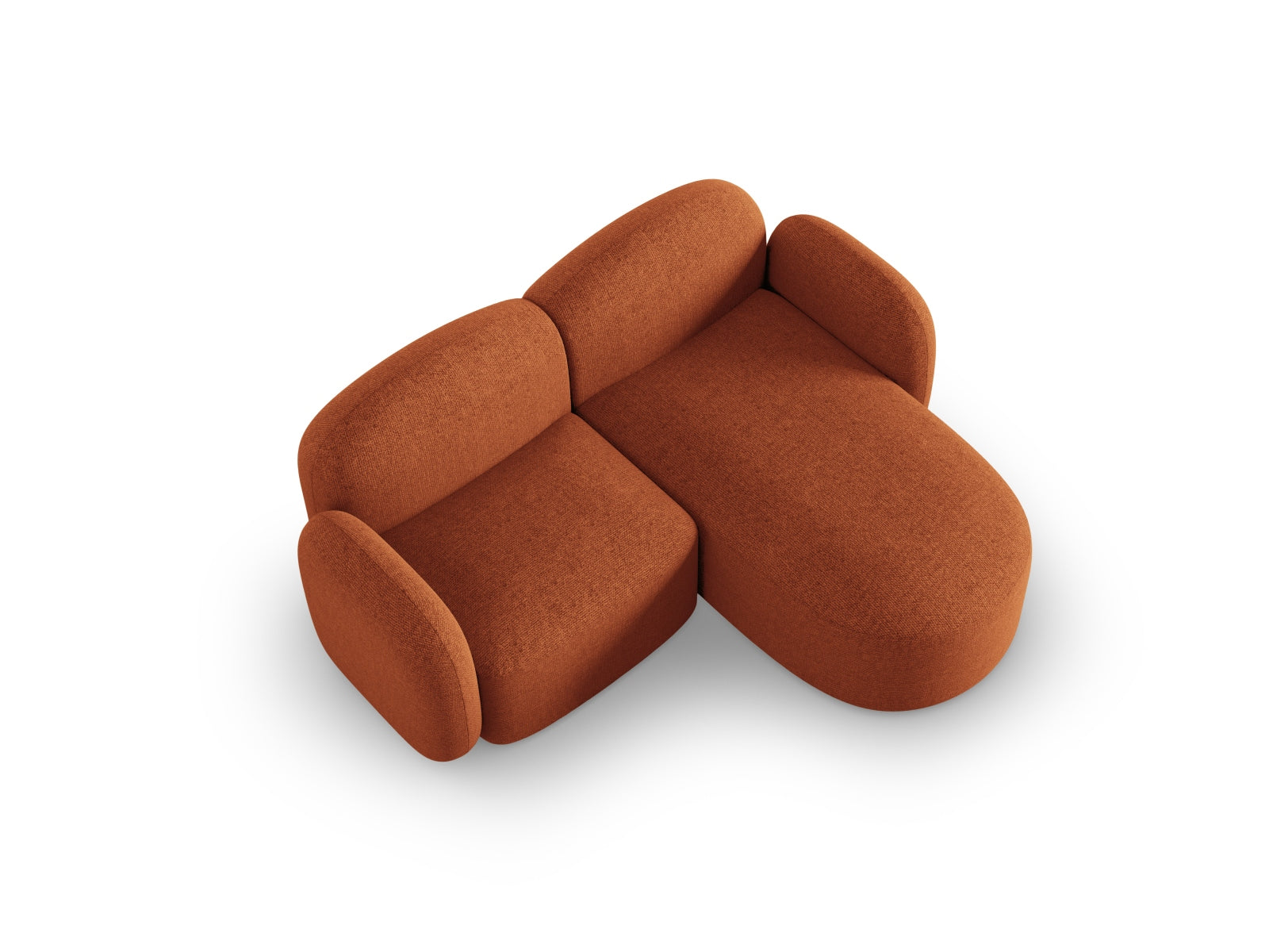 Blair Ecksofa rechts 3 Sitzer in Terracotta Melange präsentiert im Onlineshop von KAQTU Design AG. Ecksofa rechts ist von Micadoni