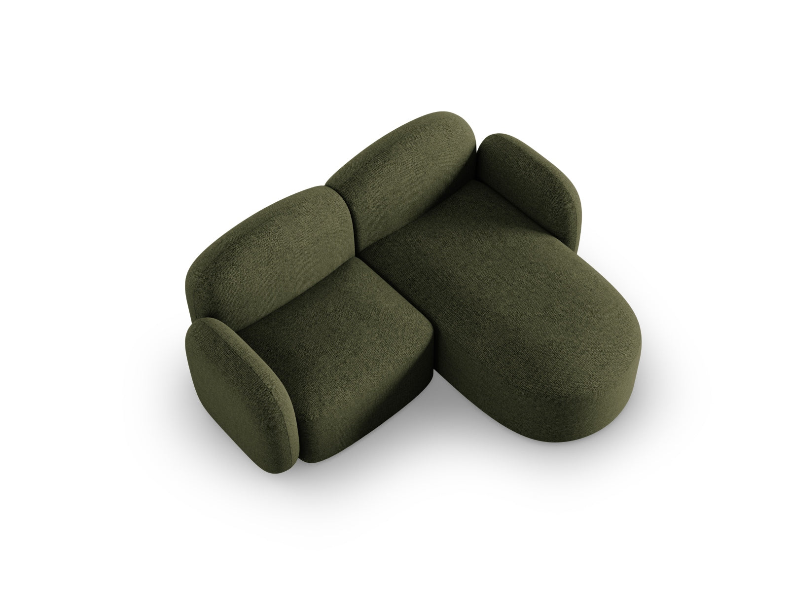Blair Ecksofa rechts 3 Sitzer in Green Melange präsentiert im Onlineshop von KAQTU Design AG. Ecksofa rechts ist von Micadoni