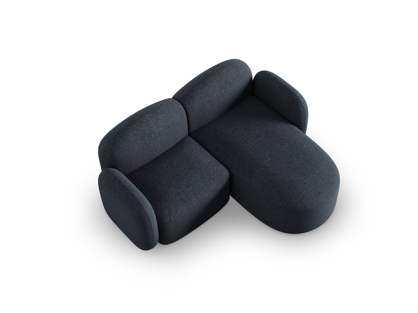 Blair Ecksofa rechts 3 Sitzer in Blue Melange präsentiert im Onlineshop von KAQTU Design AG. Ecksofa rechts ist von Micadoni