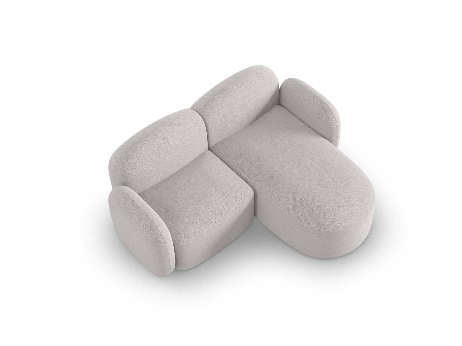 Blair Ecksofa rechts 3 Sitzer in Silver Melange präsentiert im Onlineshop von KAQTU Design AG. Ecksofa rechts ist von Micadoni