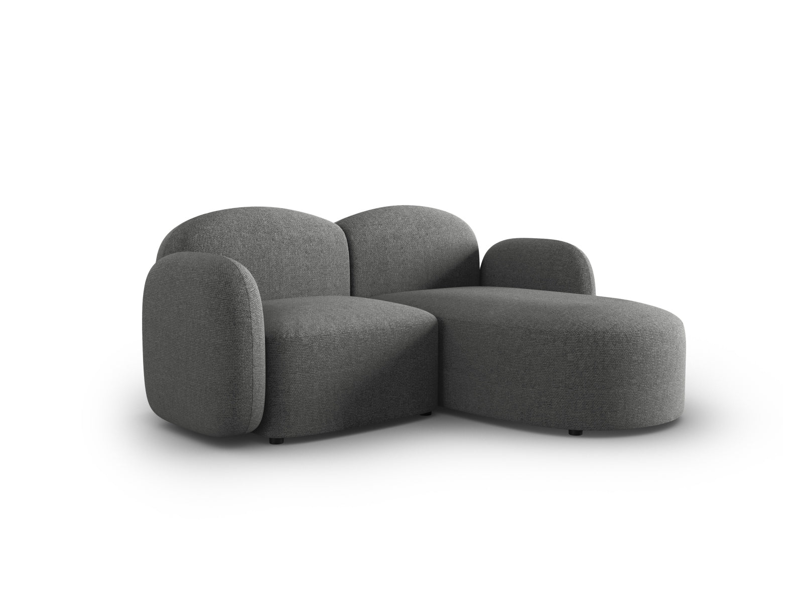 Blair Ecksofa rechts 3 Sitzer in Dark Grey Melange präsentiert im Onlineshop von KAQTU Design AG. Ecksofa rechts ist von Micadoni