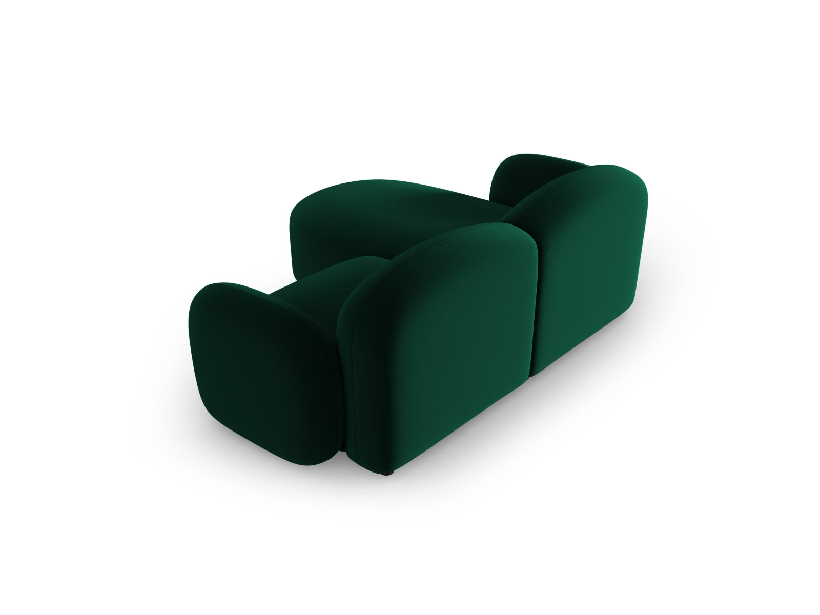 Blair Velour Ecksofa rechts 3 Sitzer in Bottle Green präsentiert im Onlineshop von KAQTU Design AG. Ecksofa rechts ist von Micadoni