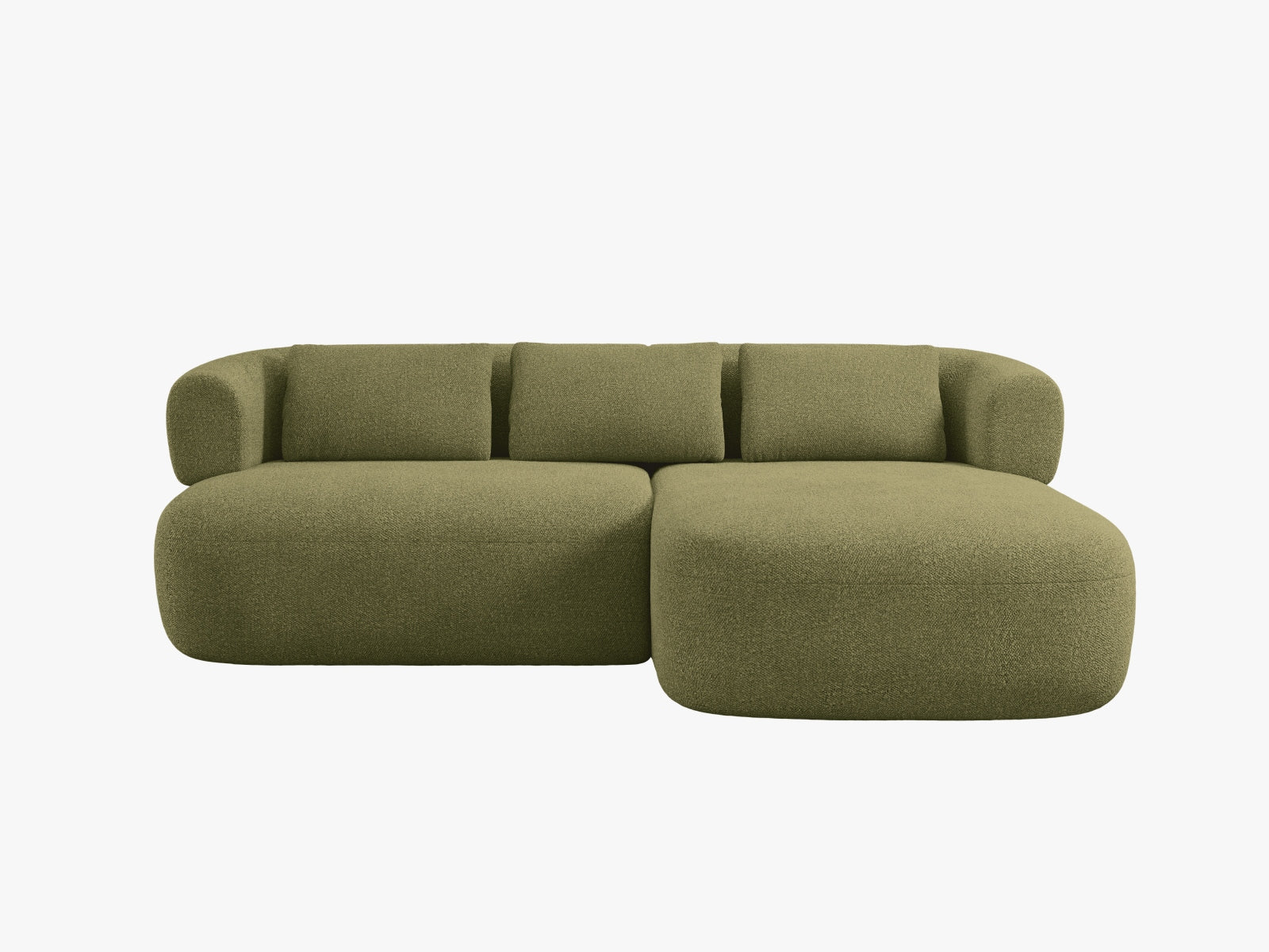 Jenny Ecksofa rechts 5 Sitzer in Green präsentiert im Onlineshop von KAQTU Design AG. Ecksofa rechts ist von Micadoni