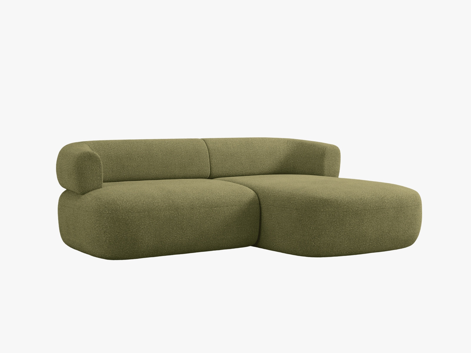 Jenny Ecksofa rechts 5 Sitzer in Green präsentiert im Onlineshop von KAQTU Design AG. Ecksofa rechts ist von Micadoni