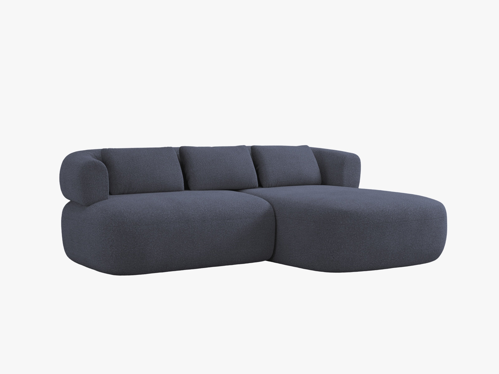 Jenny Ecksofa rechts 5 Sitzer in Dark Blue präsentiert im Onlineshop von KAQTU Design AG. Ecksofa rechts ist von Micadoni