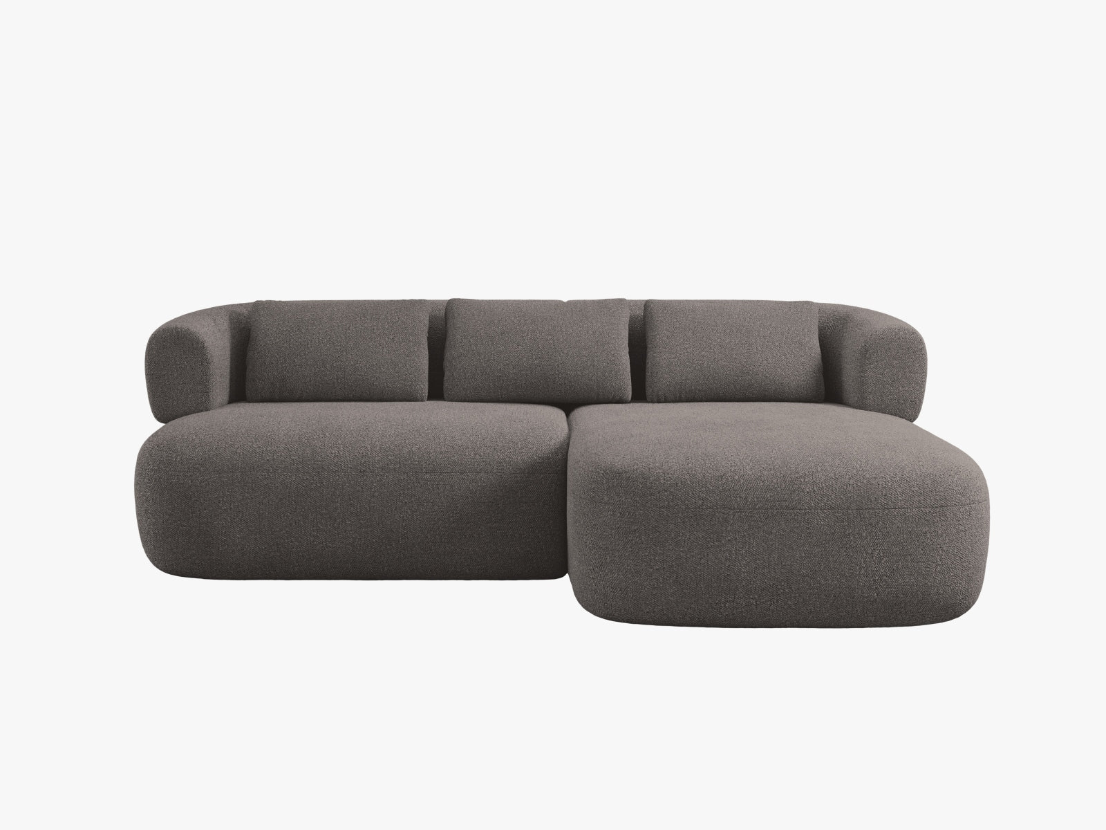 Jenny Ecksofa rechts 5 Sitzer in Grey präsentiert im Onlineshop von KAQTU Design AG. Ecksofa rechts ist von Micadoni
