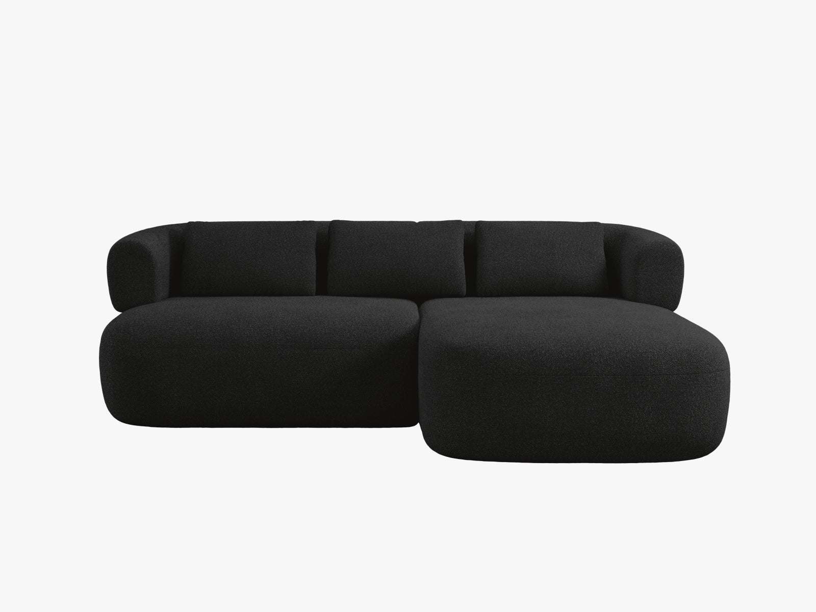 Jenny Ecksofa rechts 5 Sitzer in Black präsentiert im Onlineshop von KAQTU Design AG. Ecksofa rechts ist von Micadoni