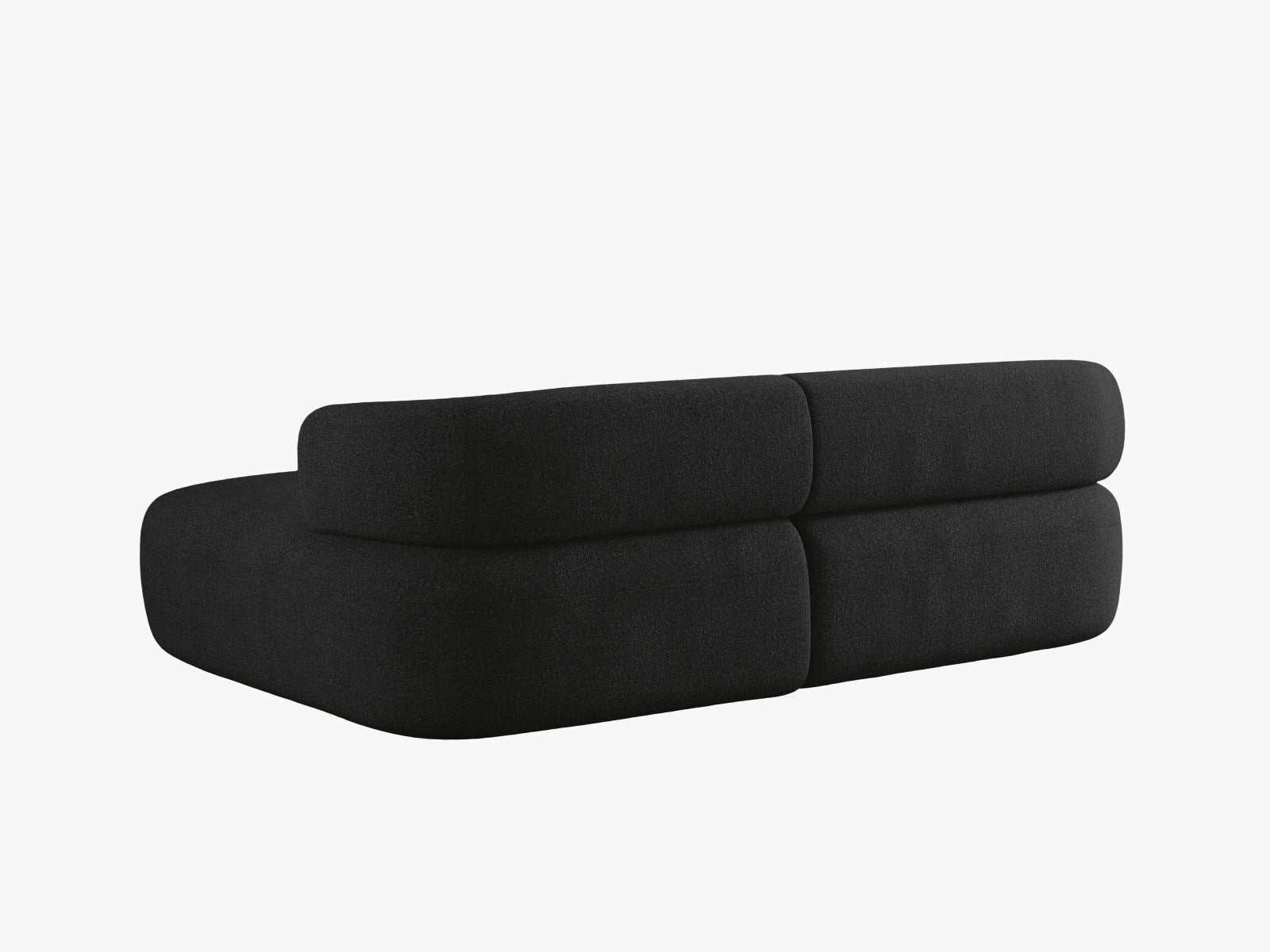 Jenny Ecksofa rechts 5 Sitzer in Black präsentiert im Onlineshop von KAQTU Design AG. Ecksofa rechts ist von Micadoni