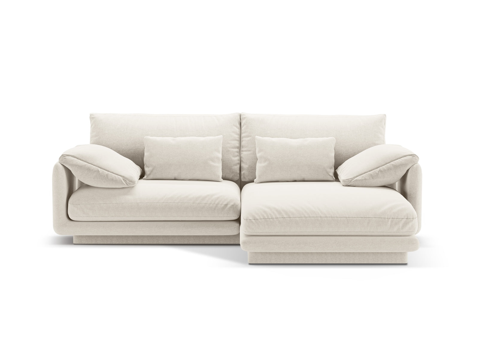 Torino Ecksofa rechts 3 Sitzer in Ivory-Wind präsentiert im Onlineshop von KAQTU Design AG. L-Sofa rechts ist von Micadoni