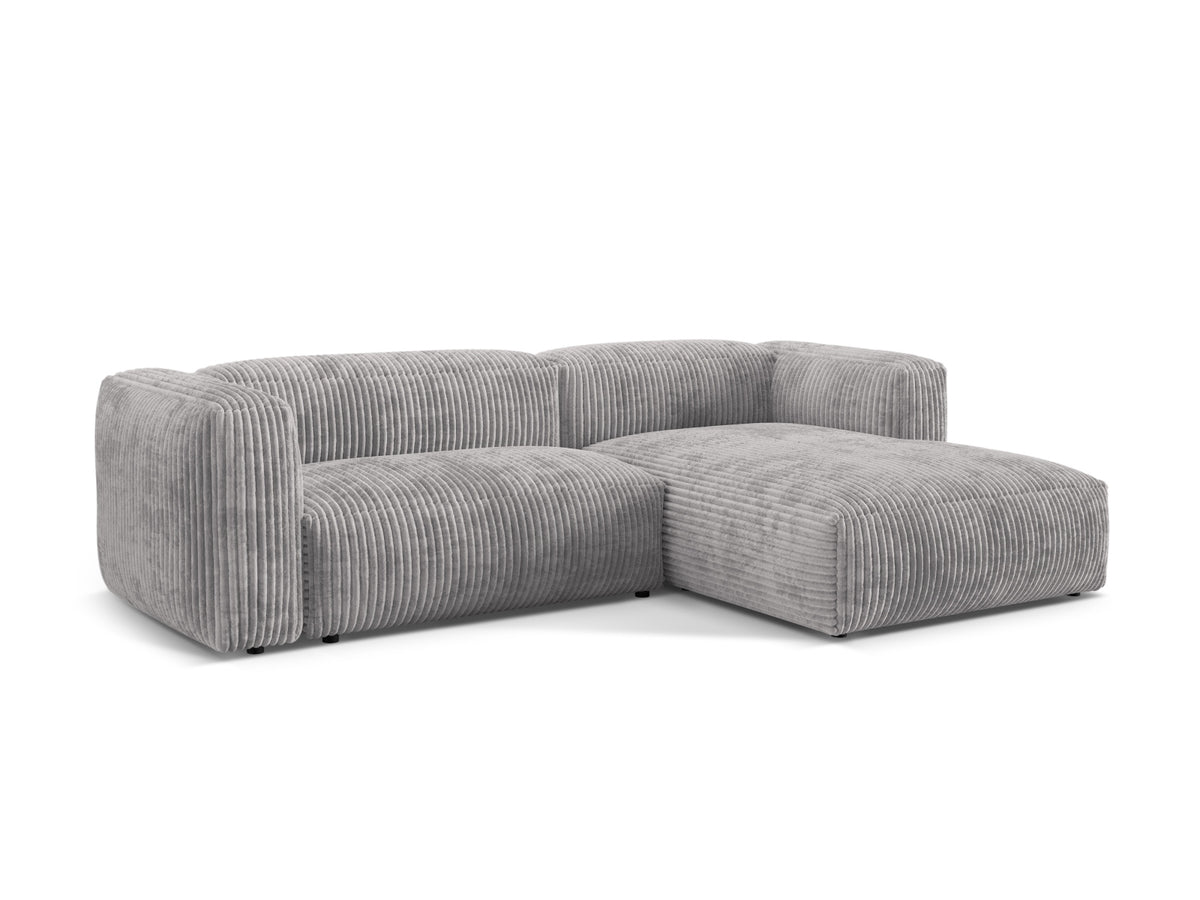 Martina Modulares Ecksofa rechts 2 Sitzer in Light Grey-Tilia präsentiert im Onlineshop von KAQTU Design AG. L-Sofa rechts ist von Micadoni