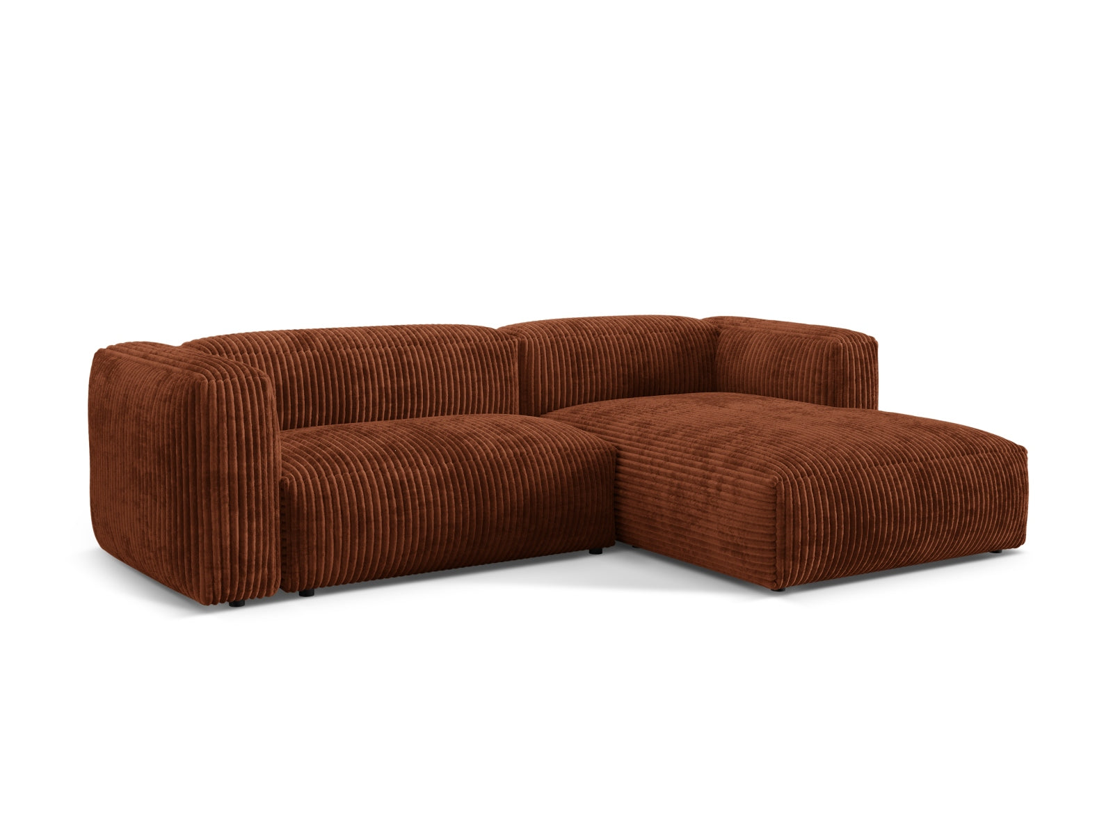 Martina Modulares Ecksofa rechts 2 Sitzer in Brick präsentiert im Onlineshop von KAQTU Design AG. Ecksofa rechts ist von Micadoni