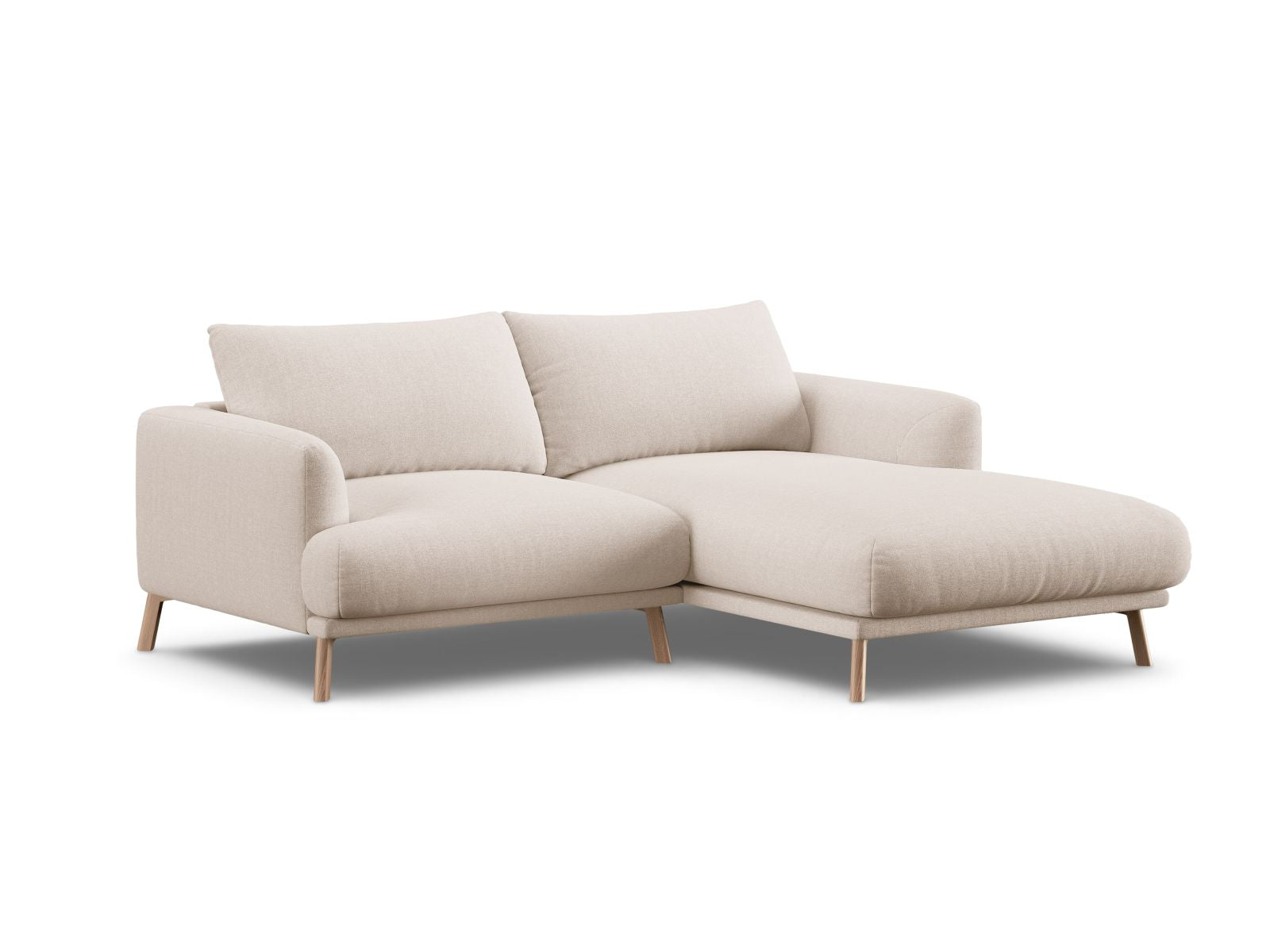 Beige 3-Sitzer Ecksofa Naomi von Micadoni, stilvolles Design für modernen Wohnraum, bequem und elegant, ideal für Ihr Zuhause.