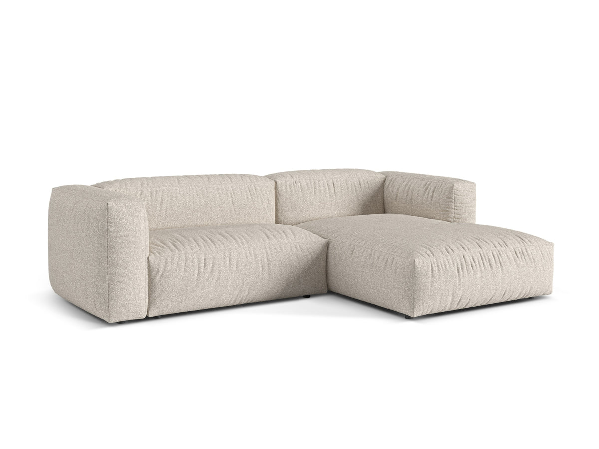 2-Sitzer Modular Rechter Ecksofa Martina in Beige-Monet präsentiert im Onlineshop von KAQTU Design AG. Ecksofa rechts ist von Micadoni