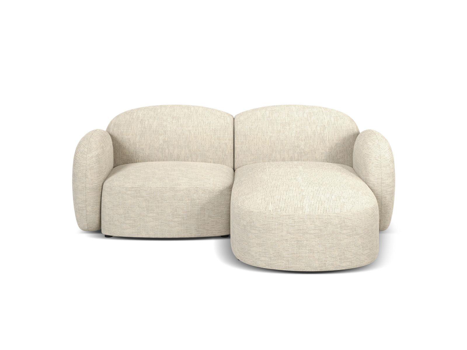 3-Sitzer Ecksofa rechts Blair in Light Beige-Baltimore präsentiert im Onlineshop von KAQTU Design AG. Ecksofa rechts ist von Micadoni