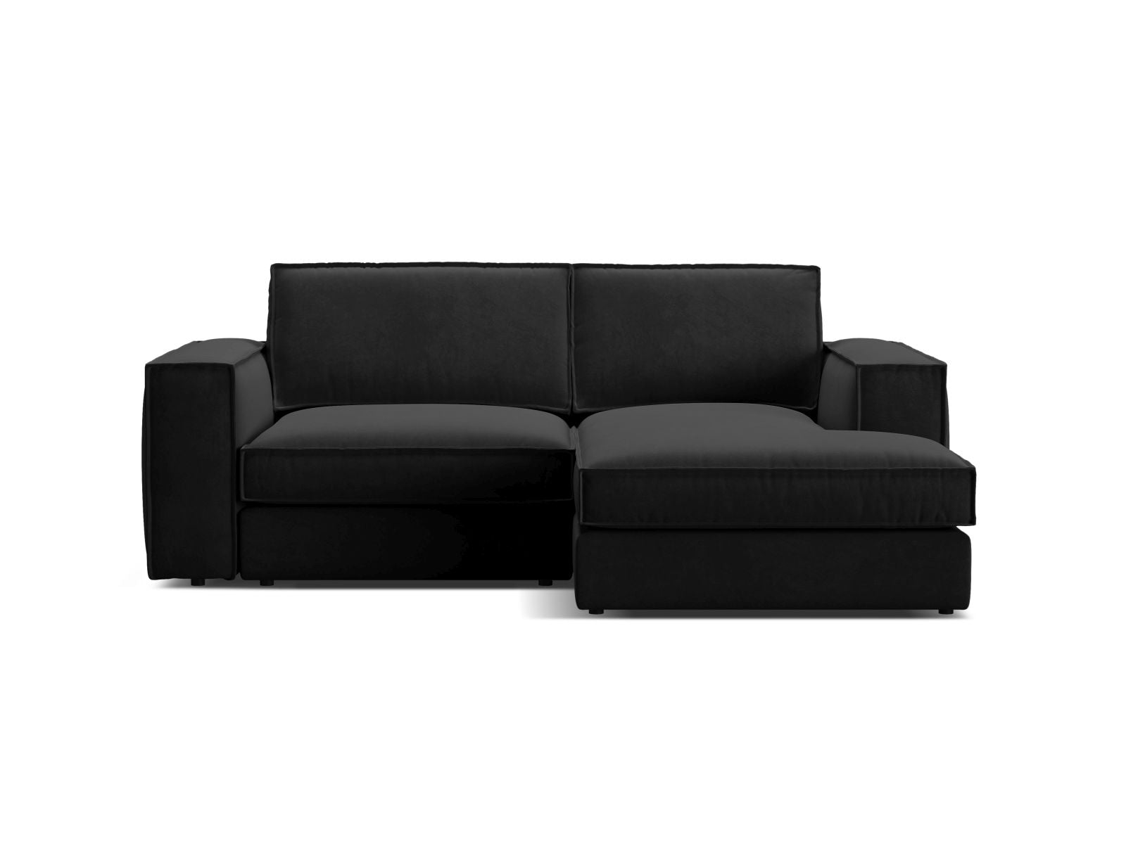 2-Sitzer Modular Ecksofa rechts Pola in Black-Salvador präsentiert im Onlineshop von KAQTU Design AG. Ecksofa rechts ist von Micadoni